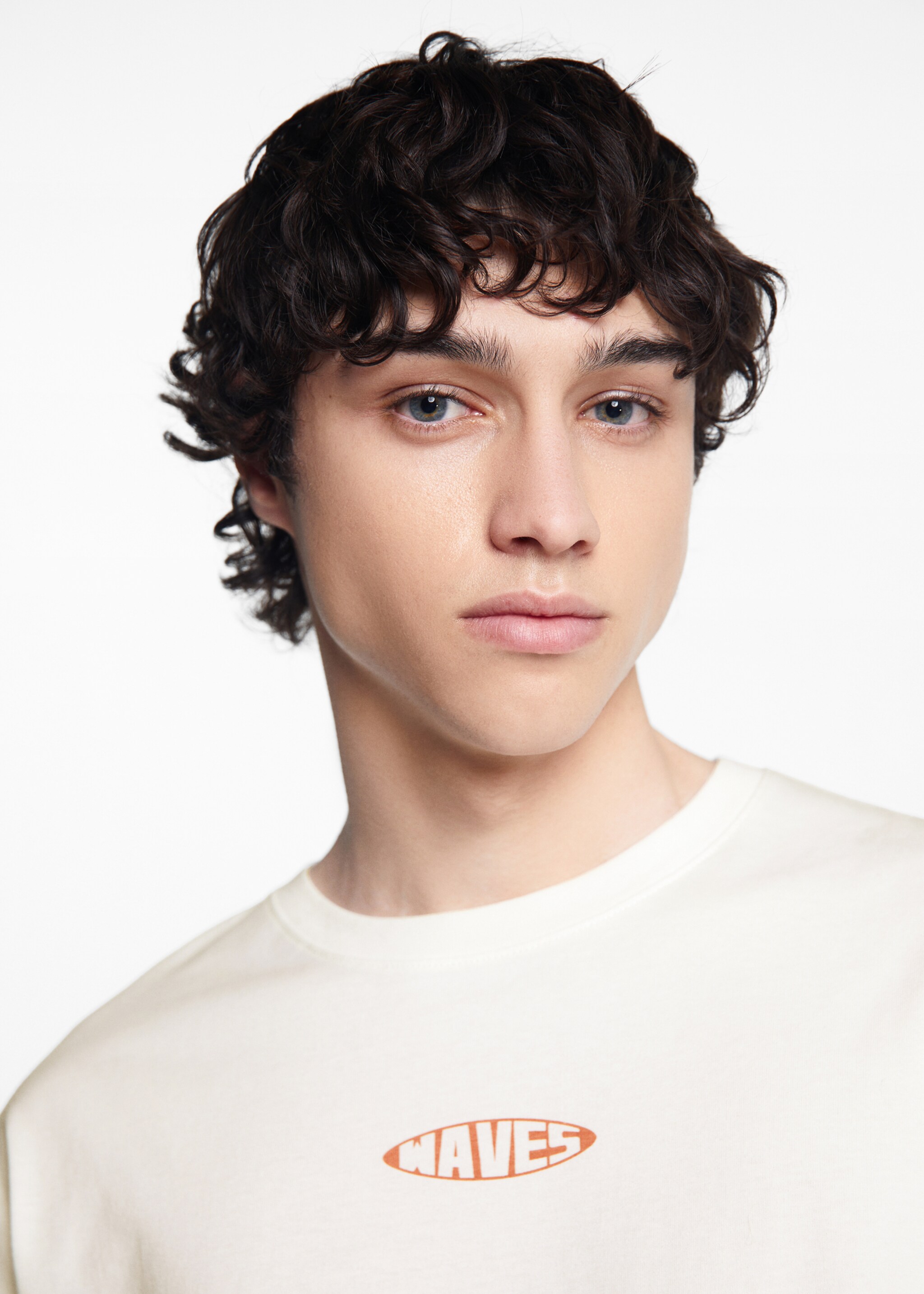 Printed message T-shirt - Details of the article 1, Off White. Ref: 67027913-00.