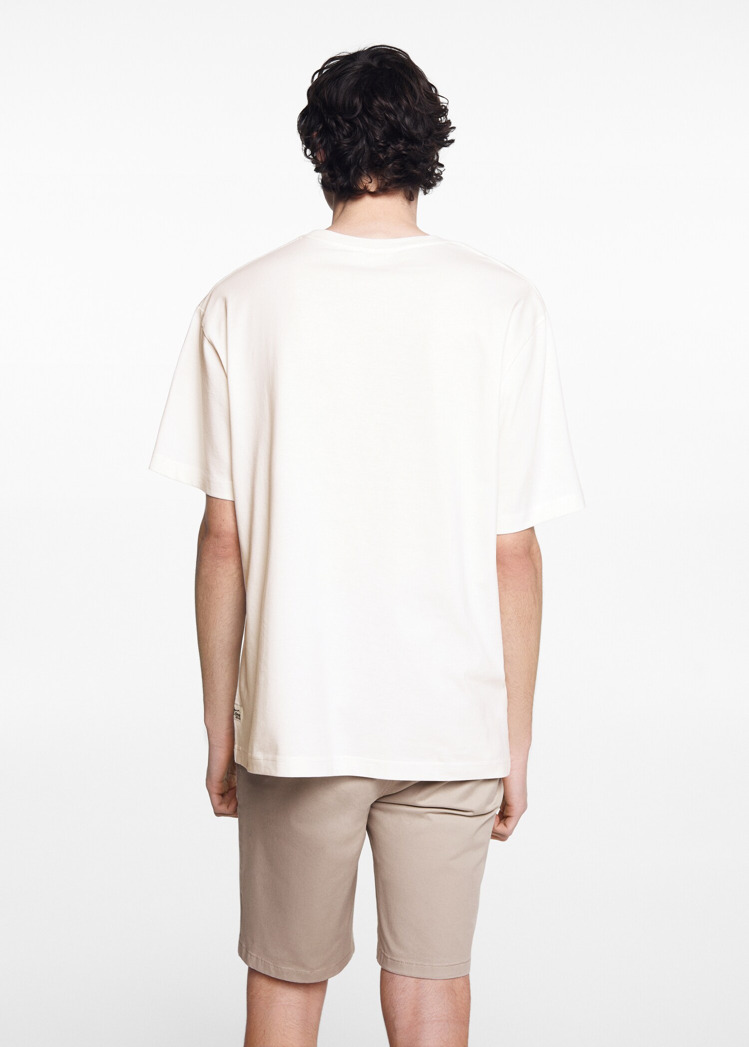 Printed message T-shirt - Reverse of the article