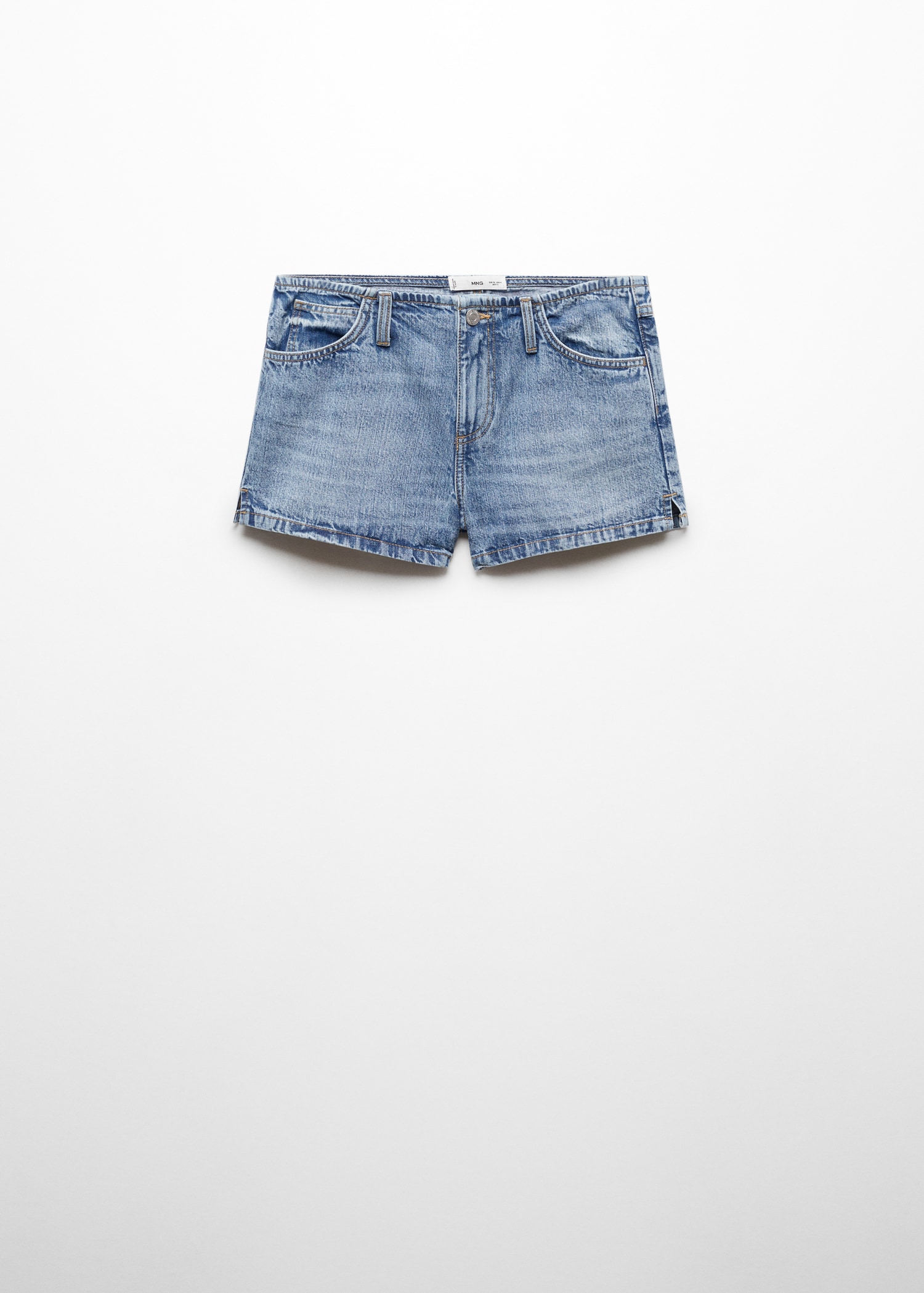 Mini Short Short En Jean Oversize Femme Low-rise Denim Shorts