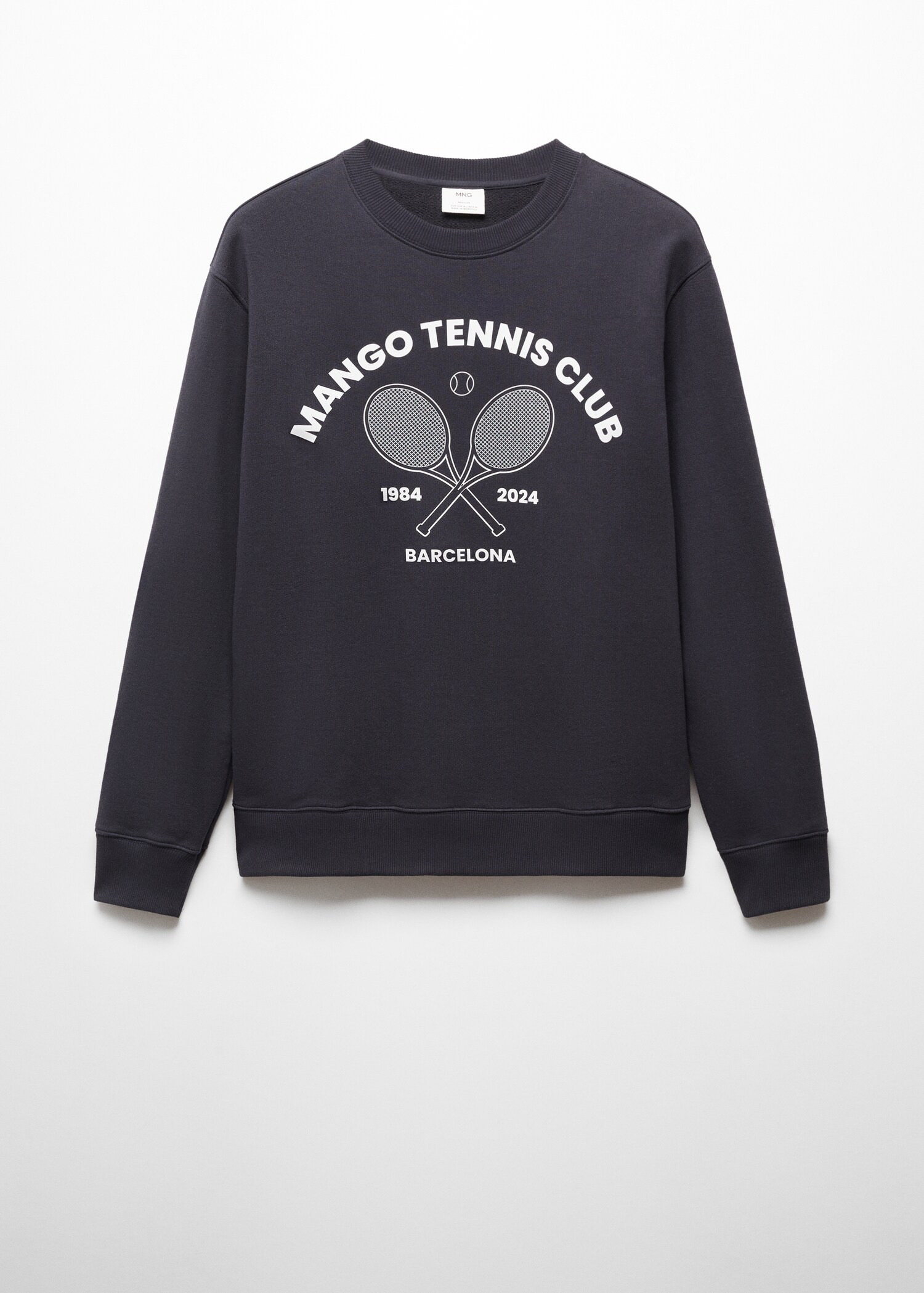 Cotton-blend printed sweatshirt - Article without model