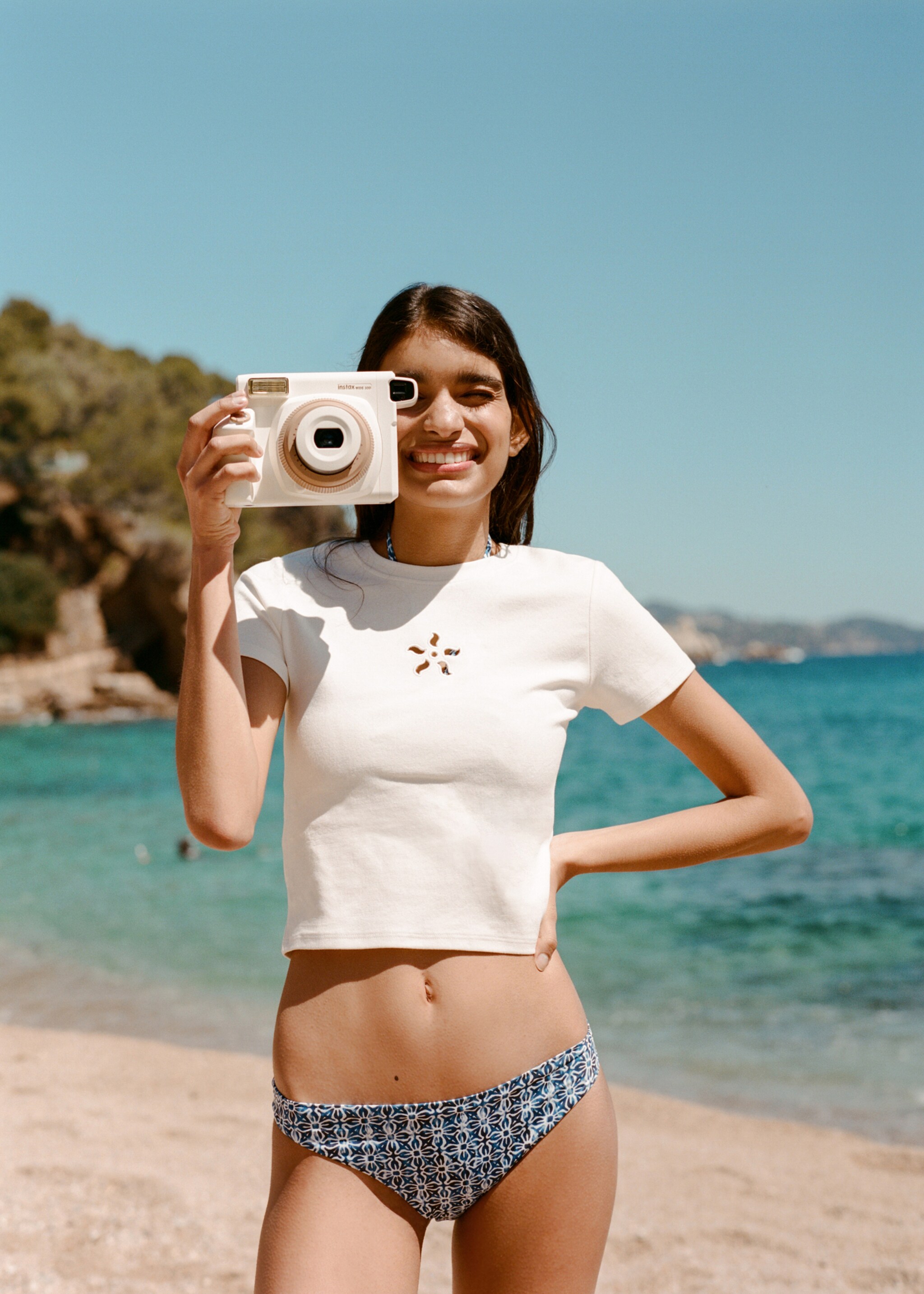 T-shirt com pormenores rendados - Pormenor do artigo 5