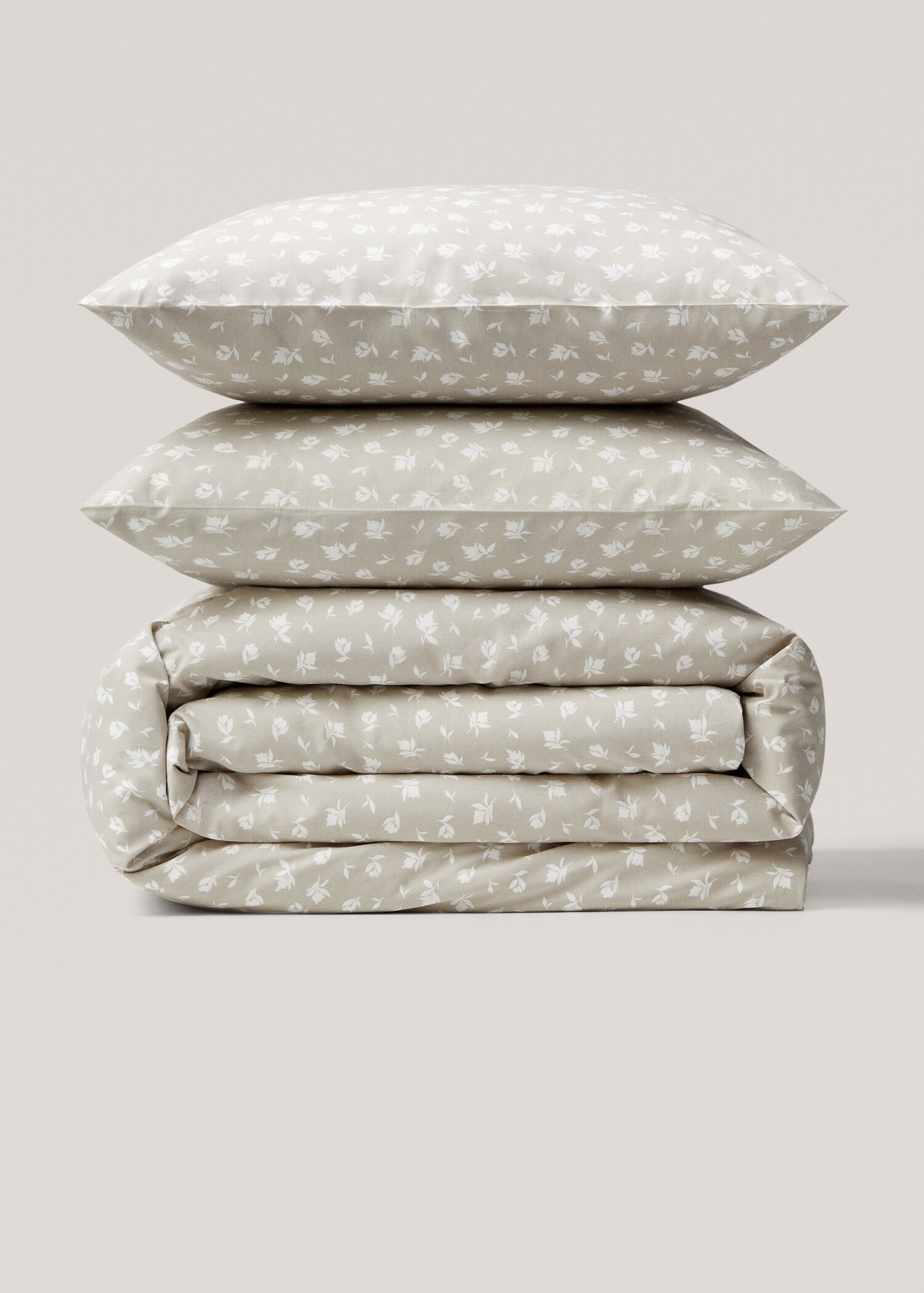 Housse de couette coton motif floral réversible lit 135/140 cm - Article sans modèle