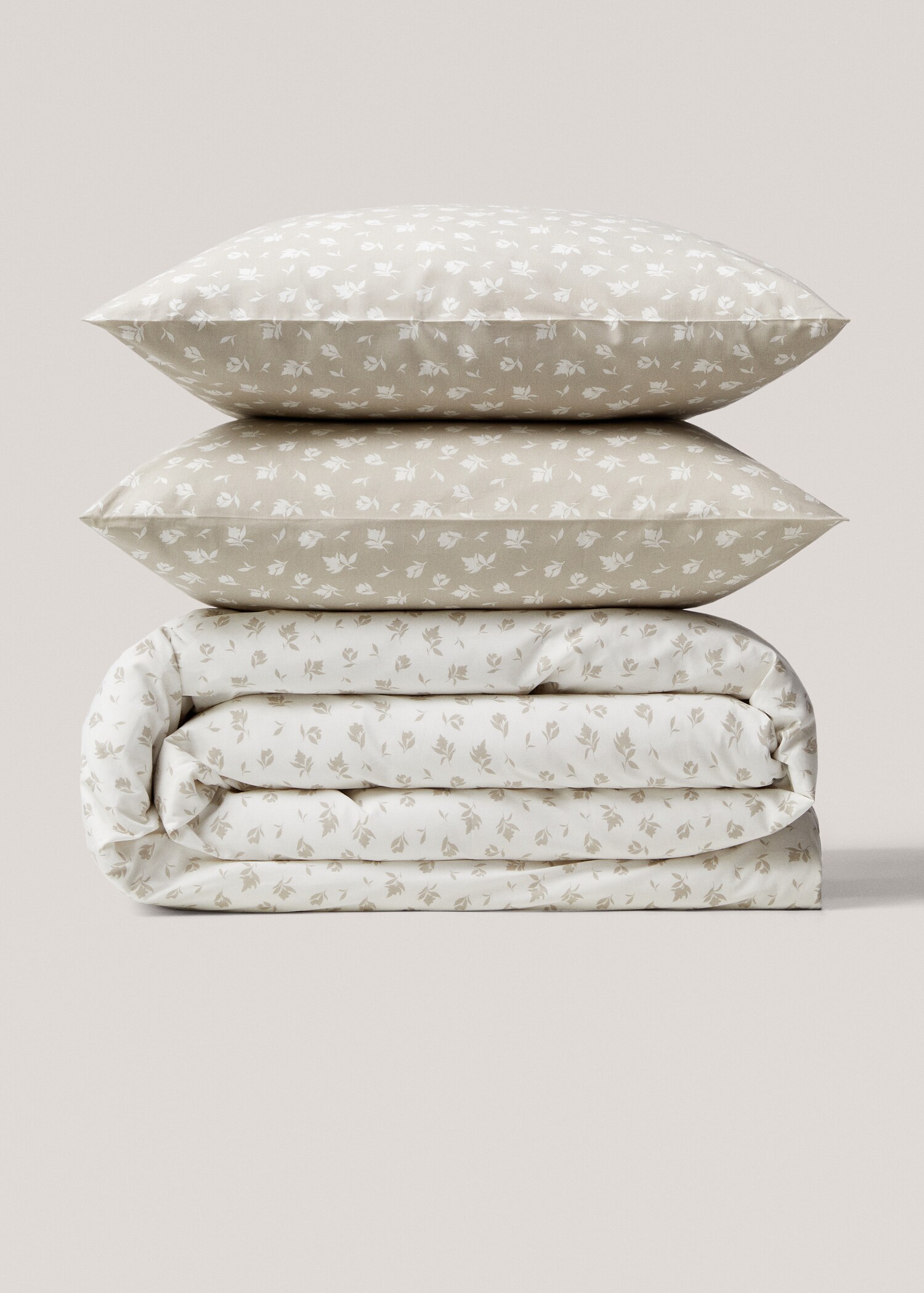Housse de couette coton motif floral réversible lit 135/140 cm - Détail de l'article 4