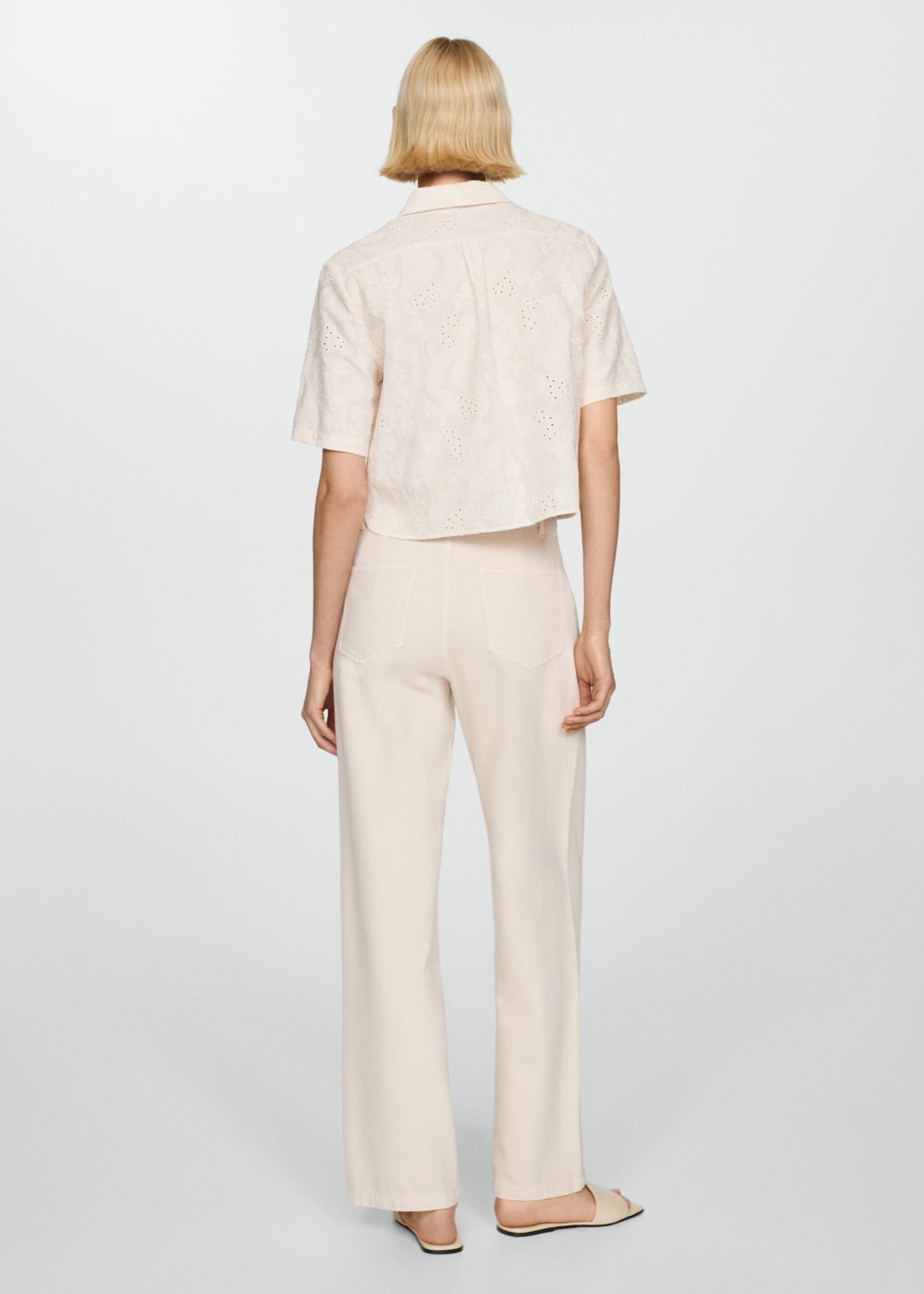 Embroidered detail shirt - Reverse of the article