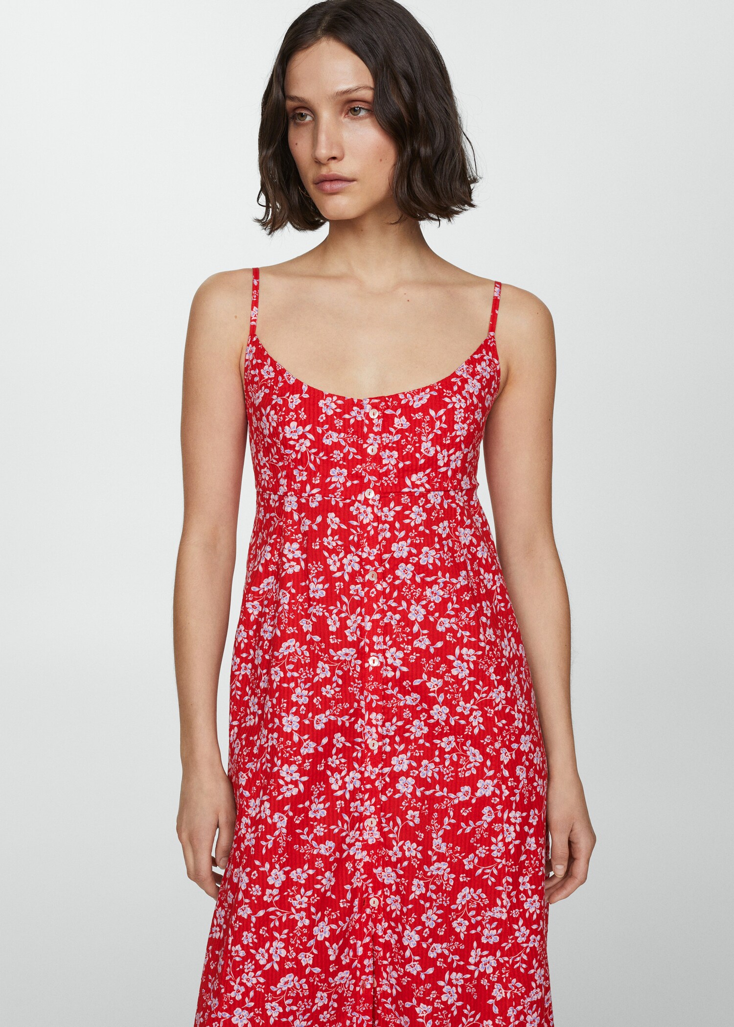 Floral print dress with bow - Medium plane
