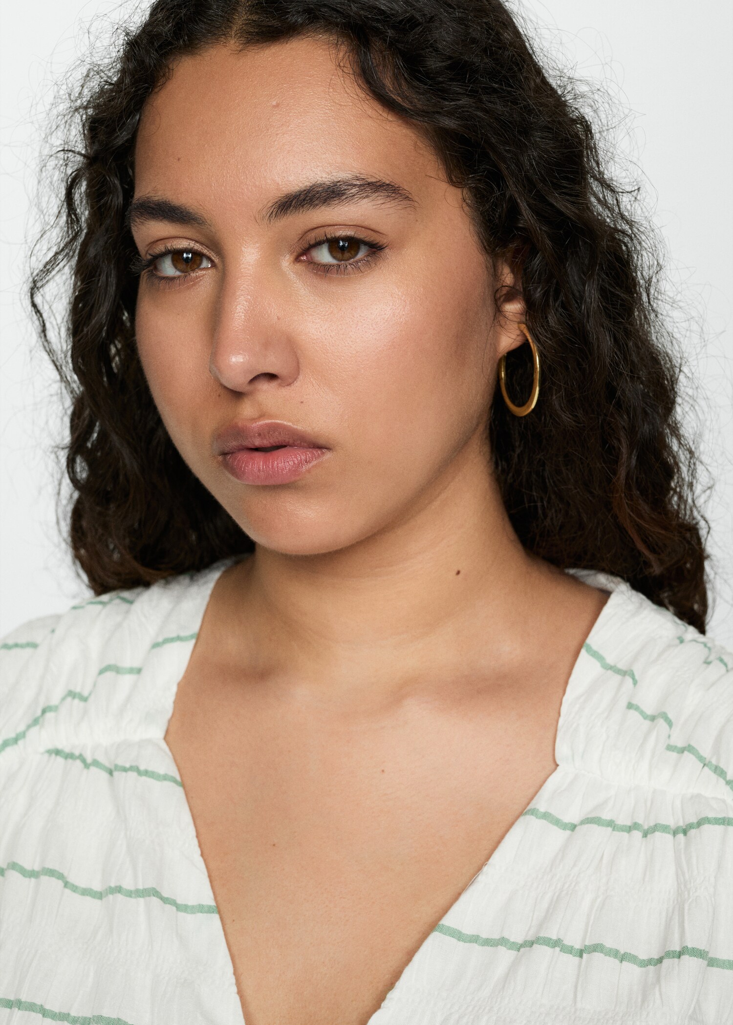Bow striped dress - Details of the article 4