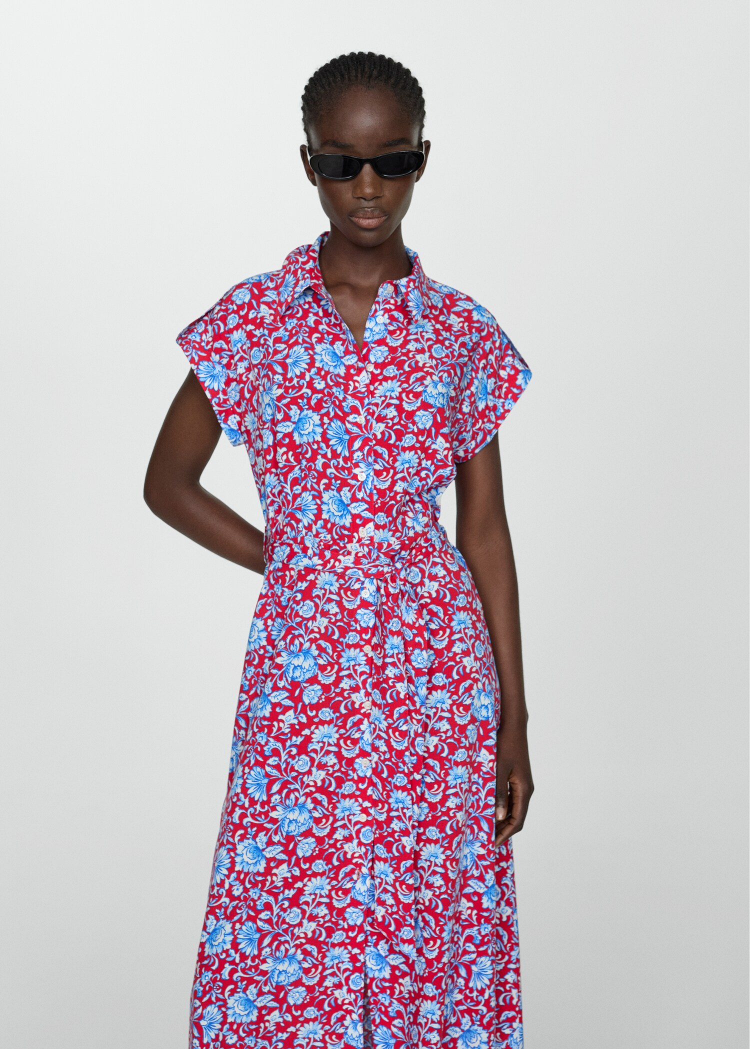 Bow shirt dress - Medium plane