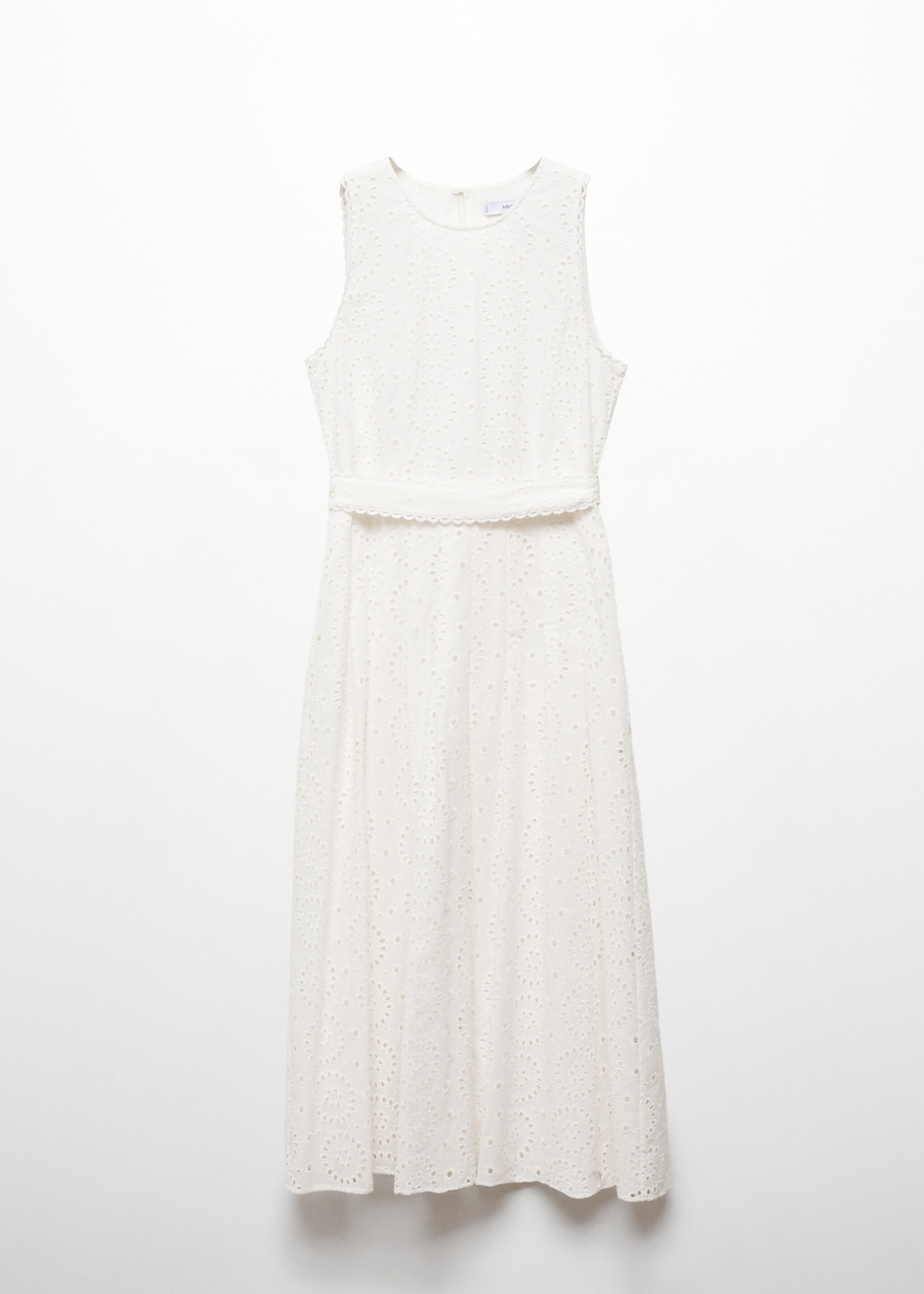 Embroidered belt dress - Article without model