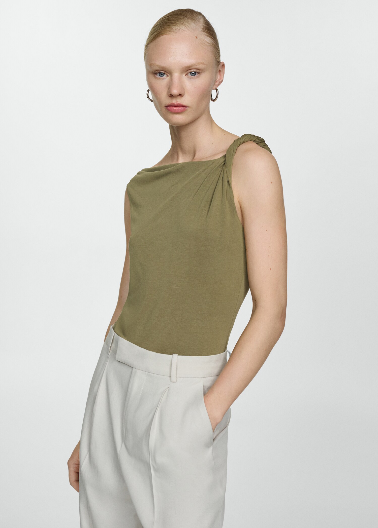 Draped detail top - Medium plane
