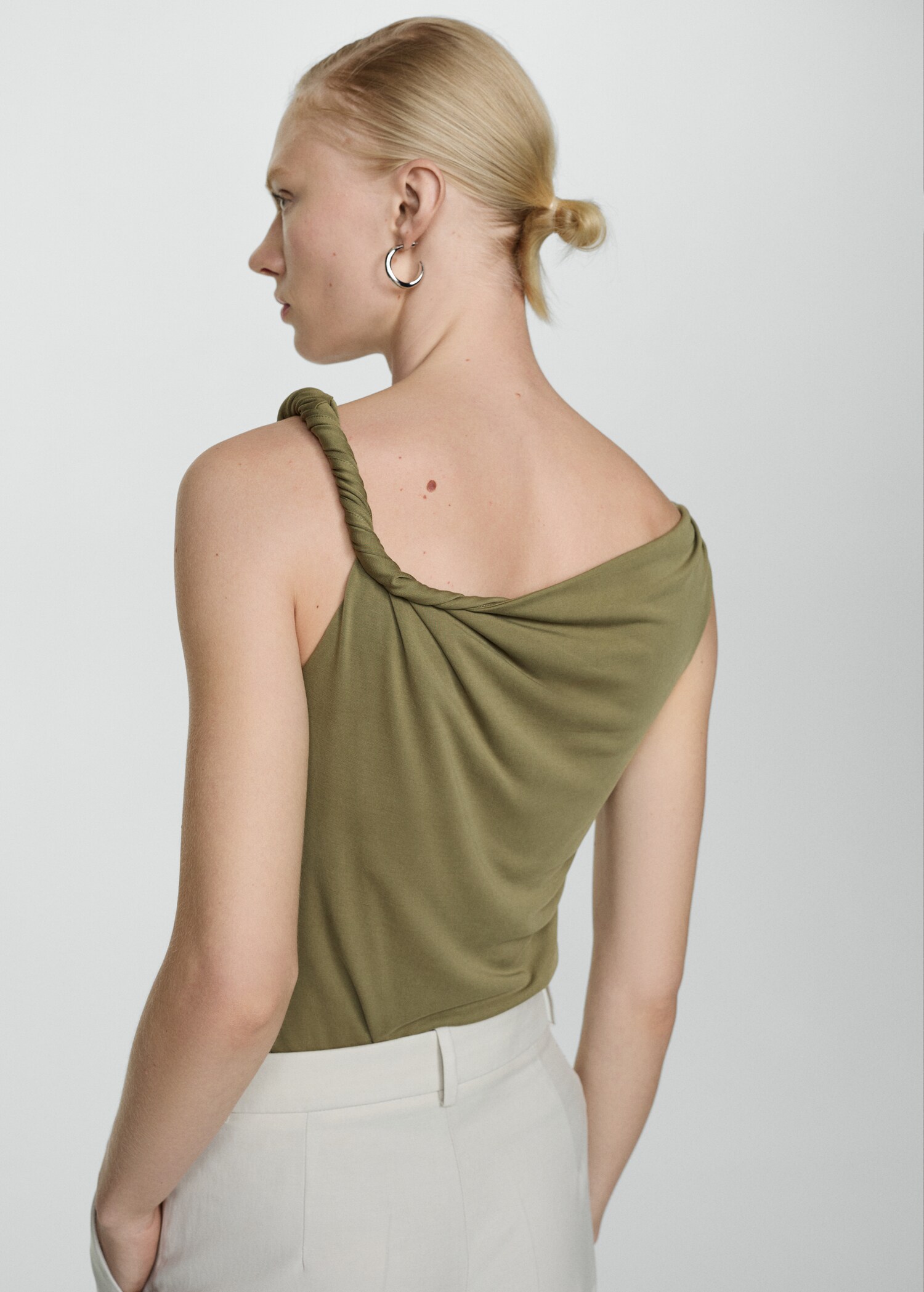 Draped detail top - Reverse of the article
