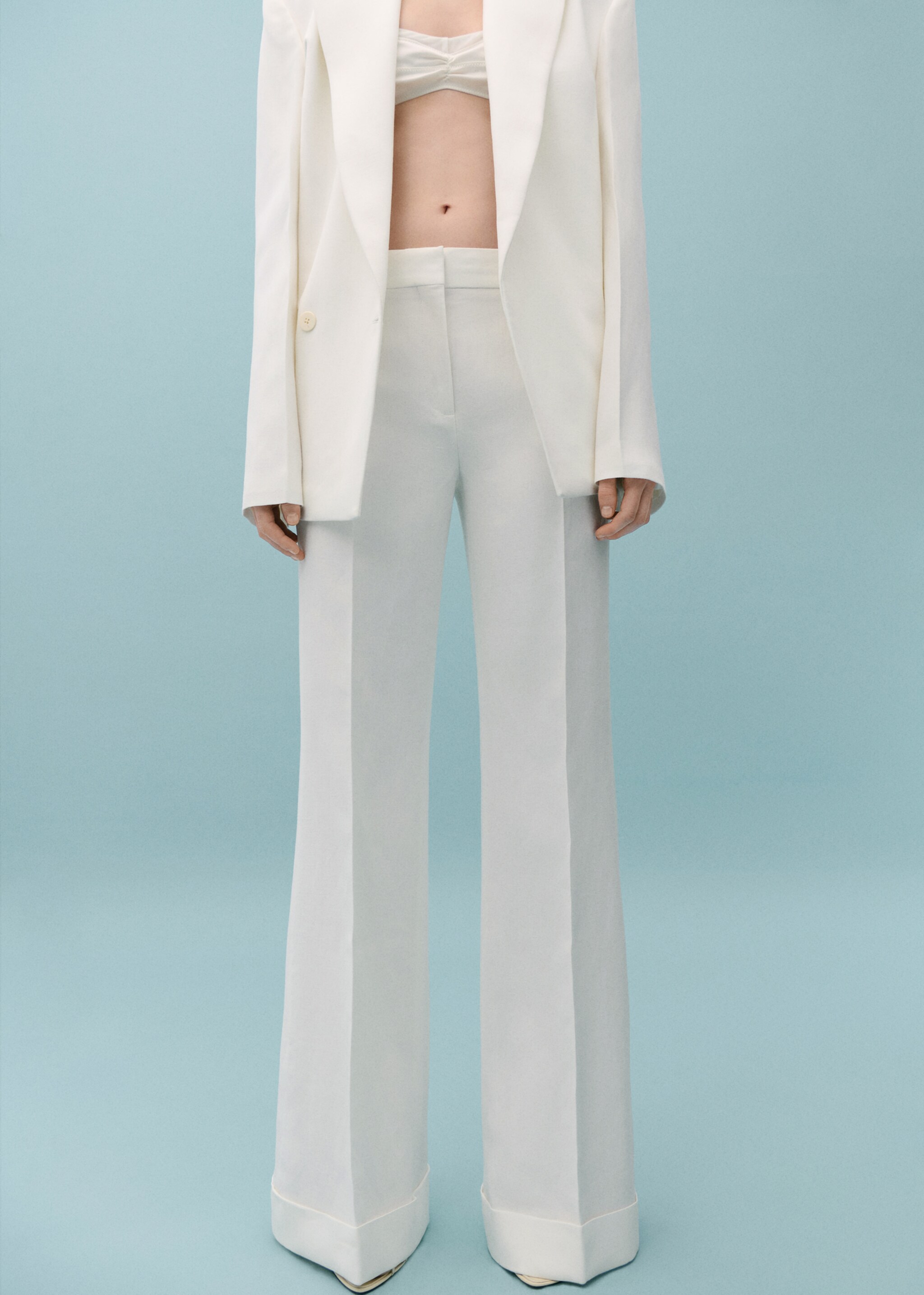 Flared suit trousers - Medium plane
