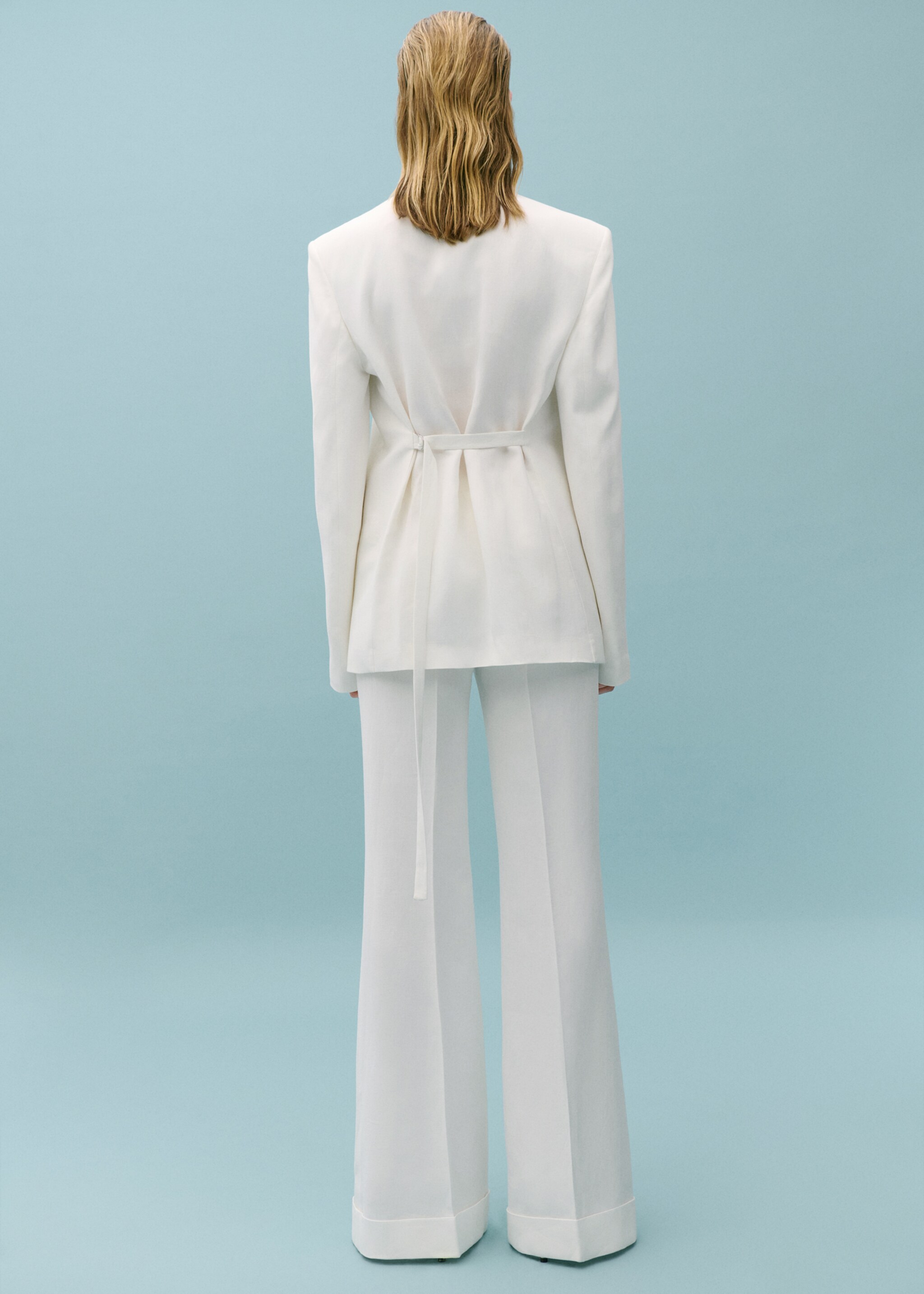 Flared suit trousers - Reverse of the article
