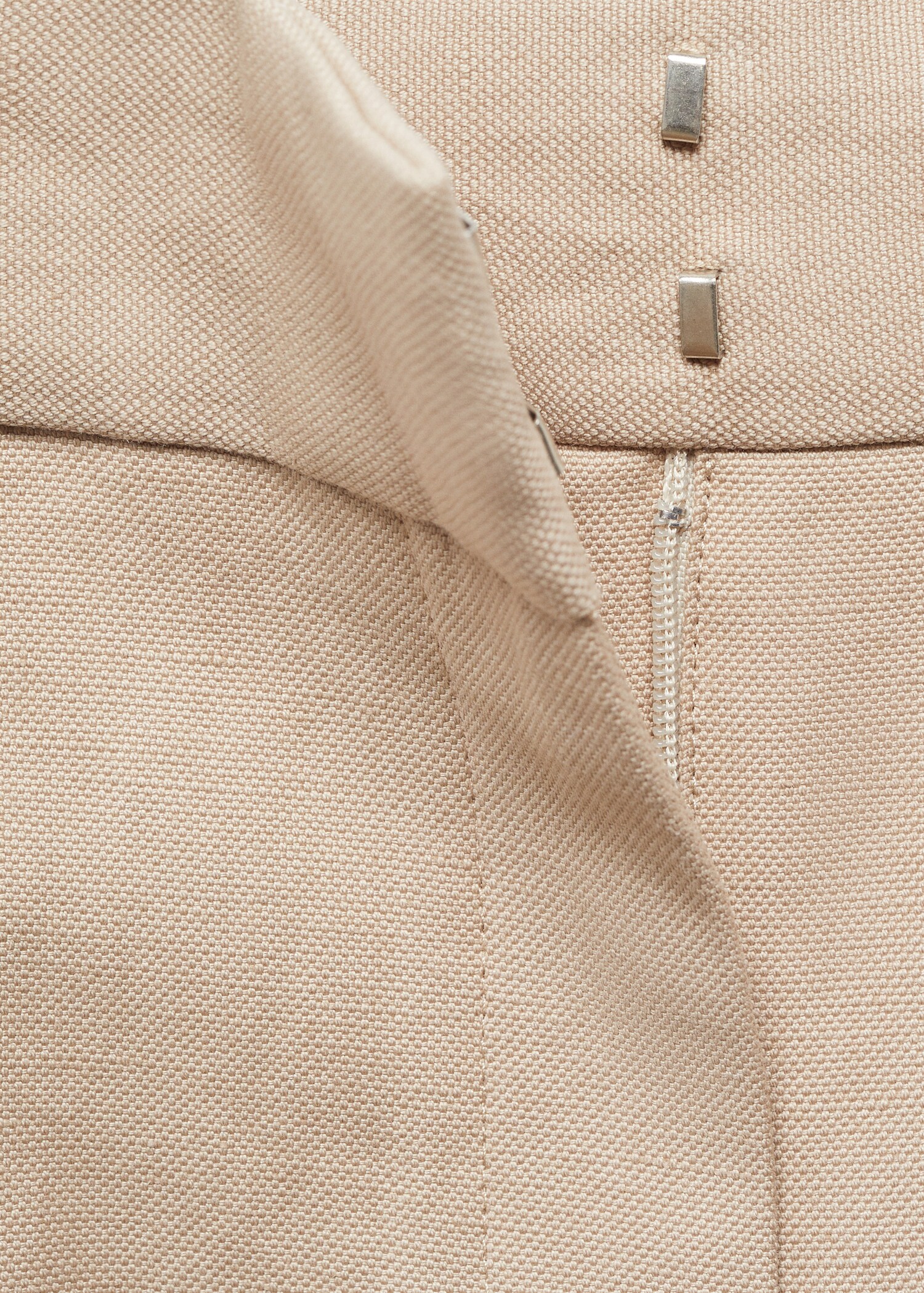 Straight-fit pleated trousers - Details of the article 0
