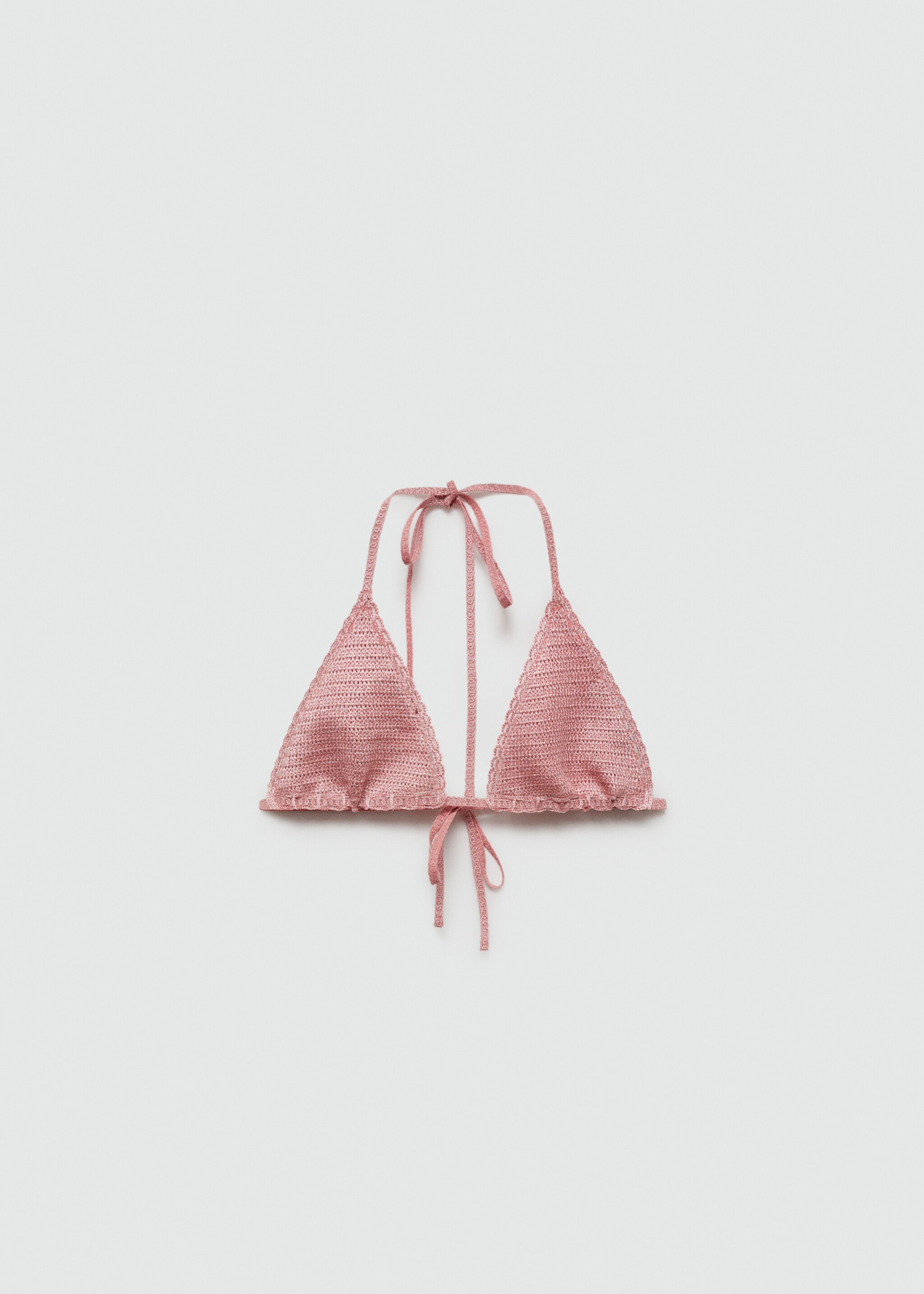 Metallic crochet bikini top - Article without model