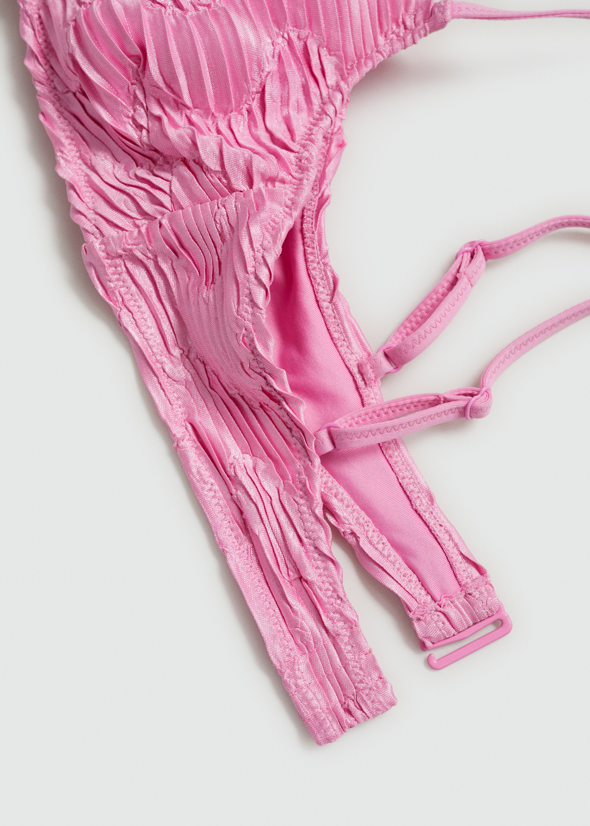 Pleated bikini top - Details of the article 0