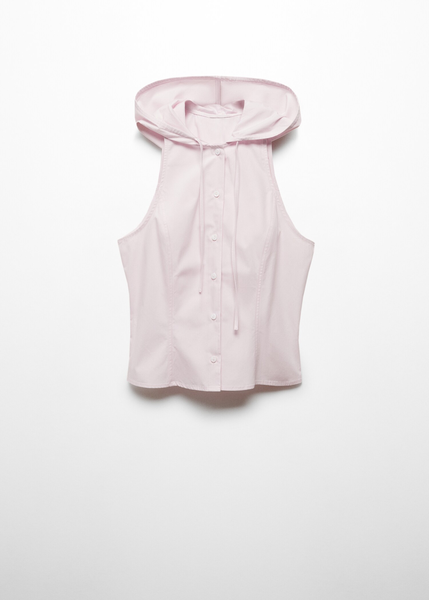Sleeveless hooded blouse - Article without model