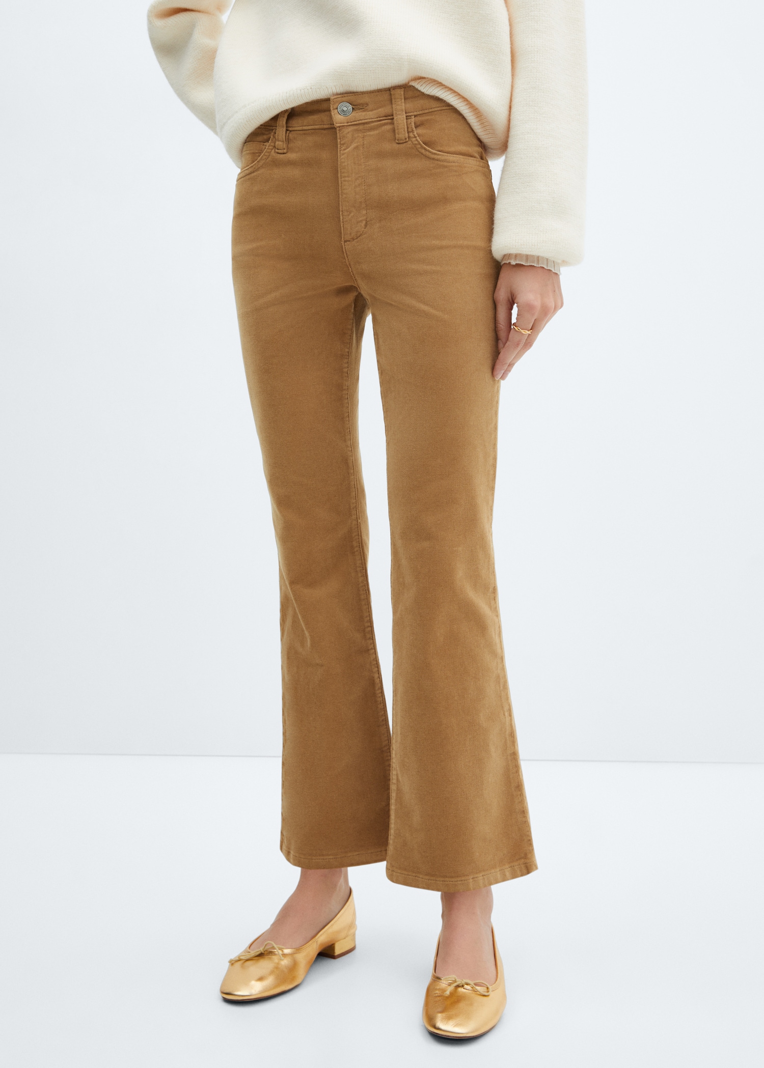 Pantalón Chino Pantalon Pana Camel Mujer PANTALON DE PANA ELASTICA