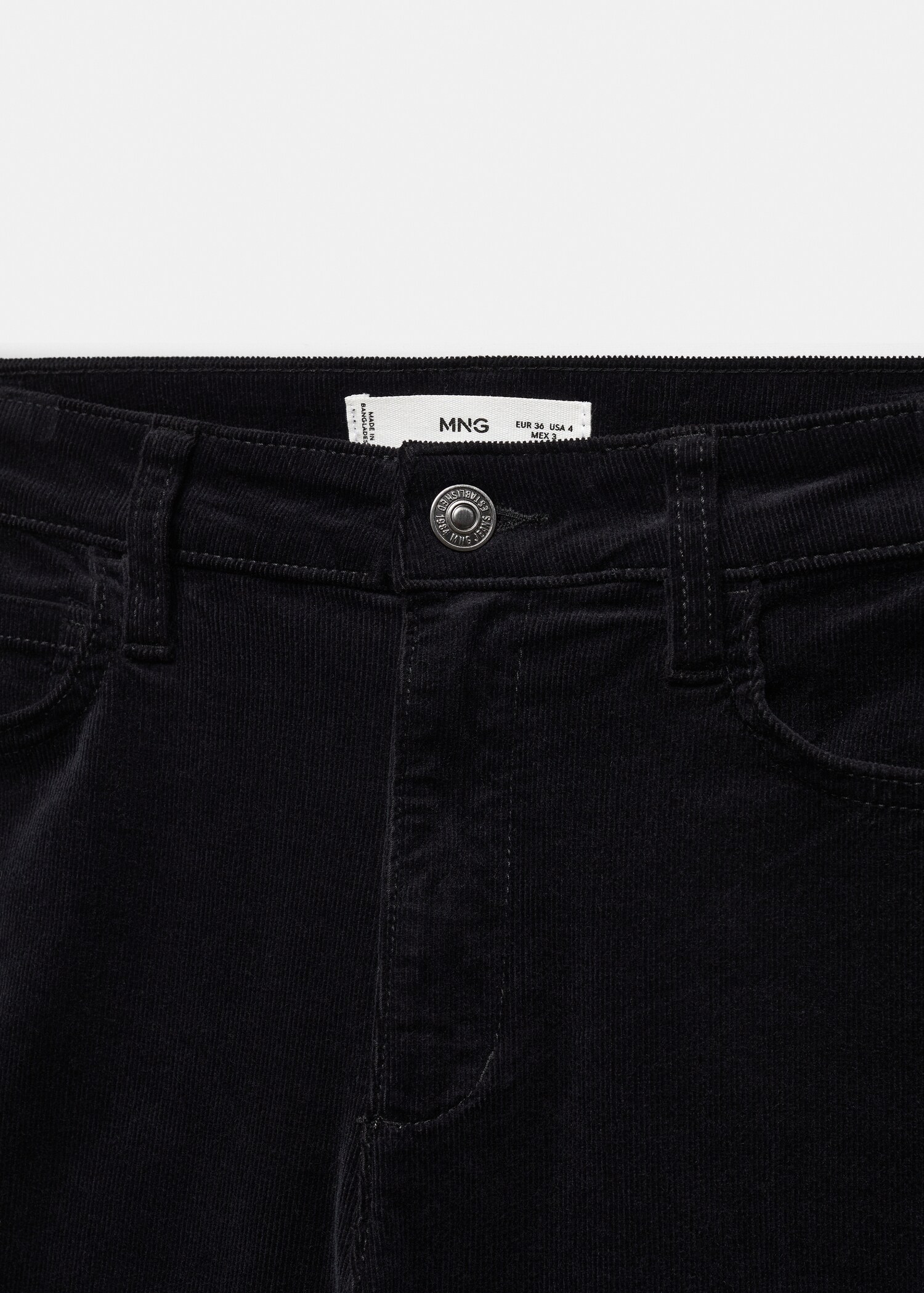Pantalon flare crop velours côtelé - Détail de l'article 8