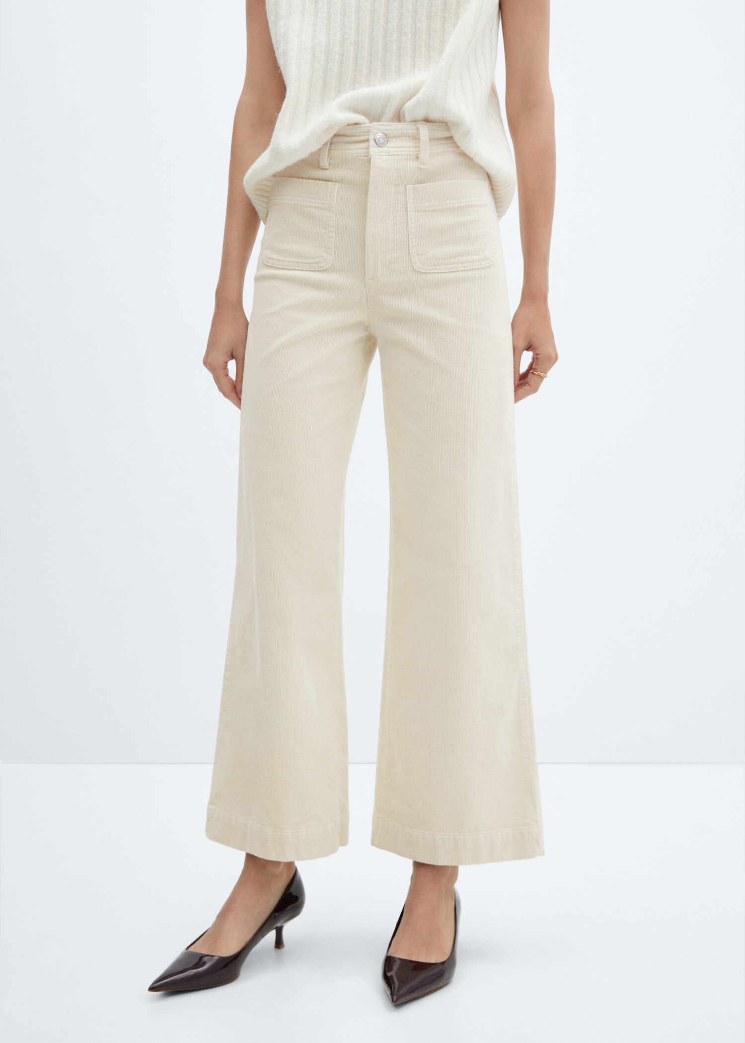 Culotte-Cordhose - Mittlere Ansicht