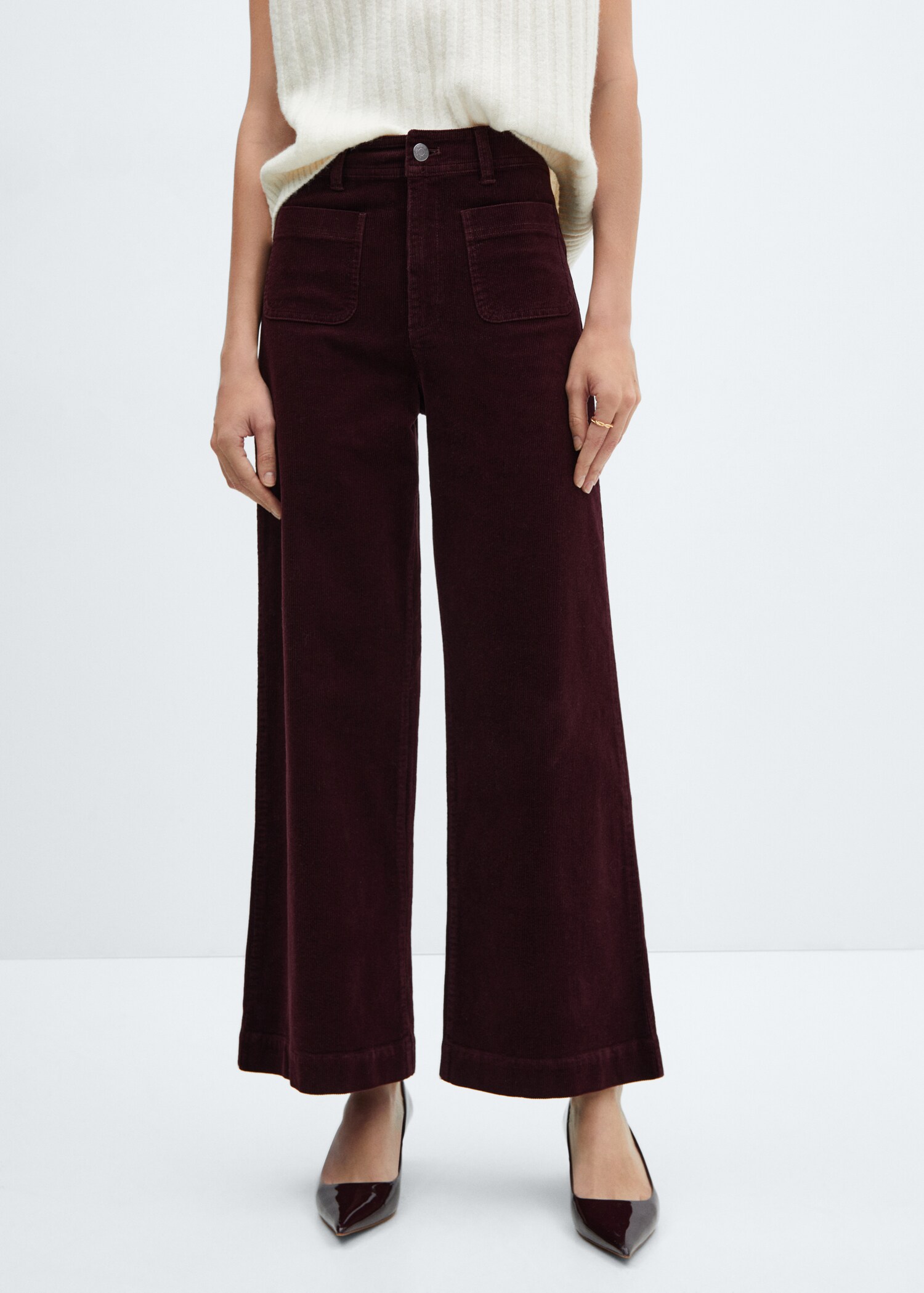 Culotte-Cordhose - Mittlere Ansicht