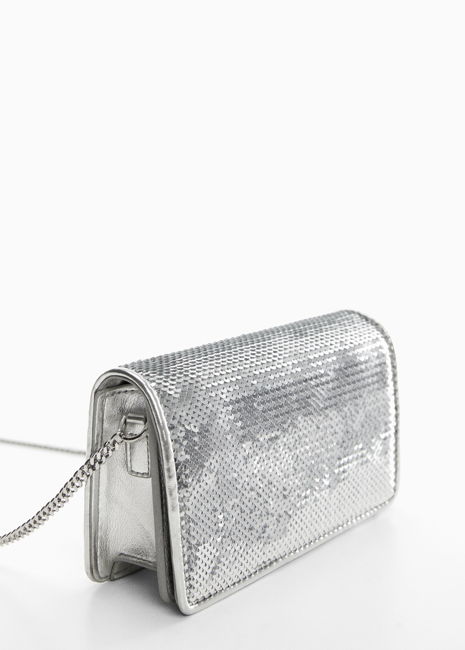 Sequined chain bag - Medium plane
