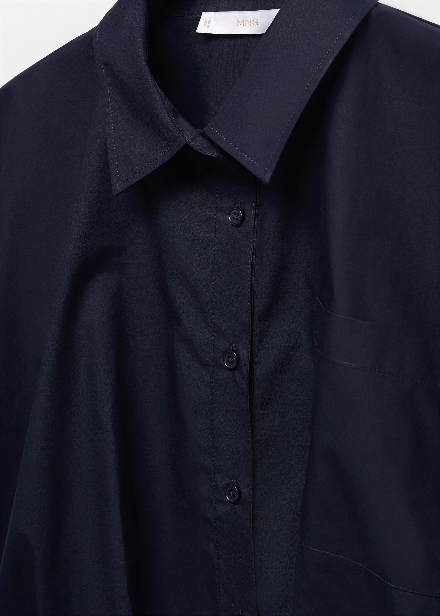 100% cotton crop shirt - Details of the article 8