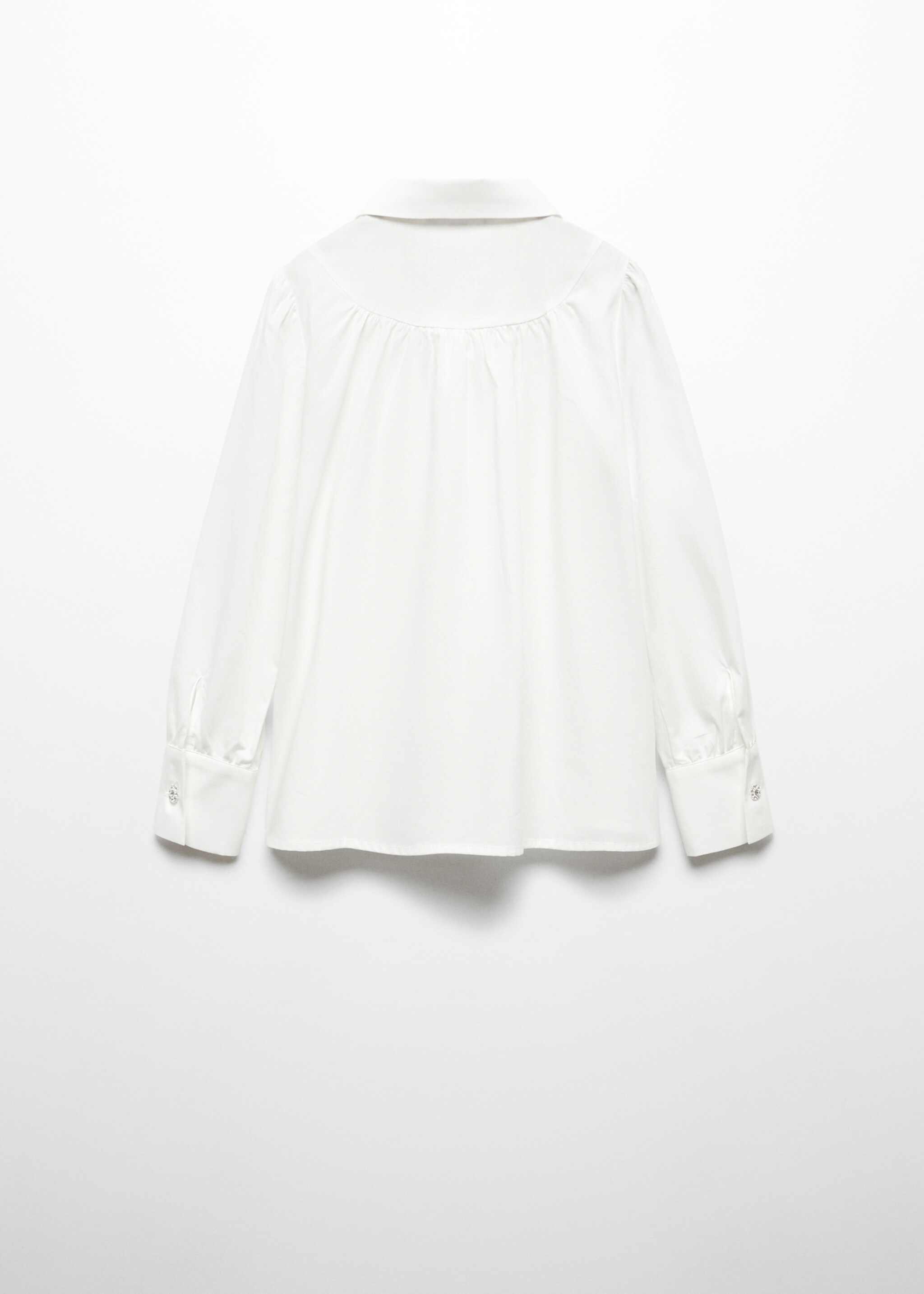 Button-down collar shirt - Reverse of the article, Off White. Ref: 67030434-00.