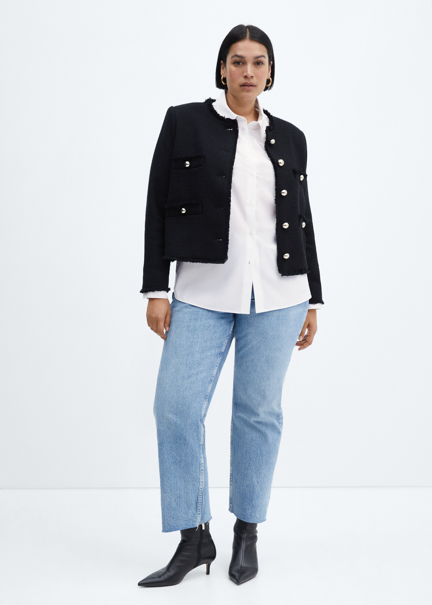 Regular cotton lyocell-blend shirt - Details of the article 3