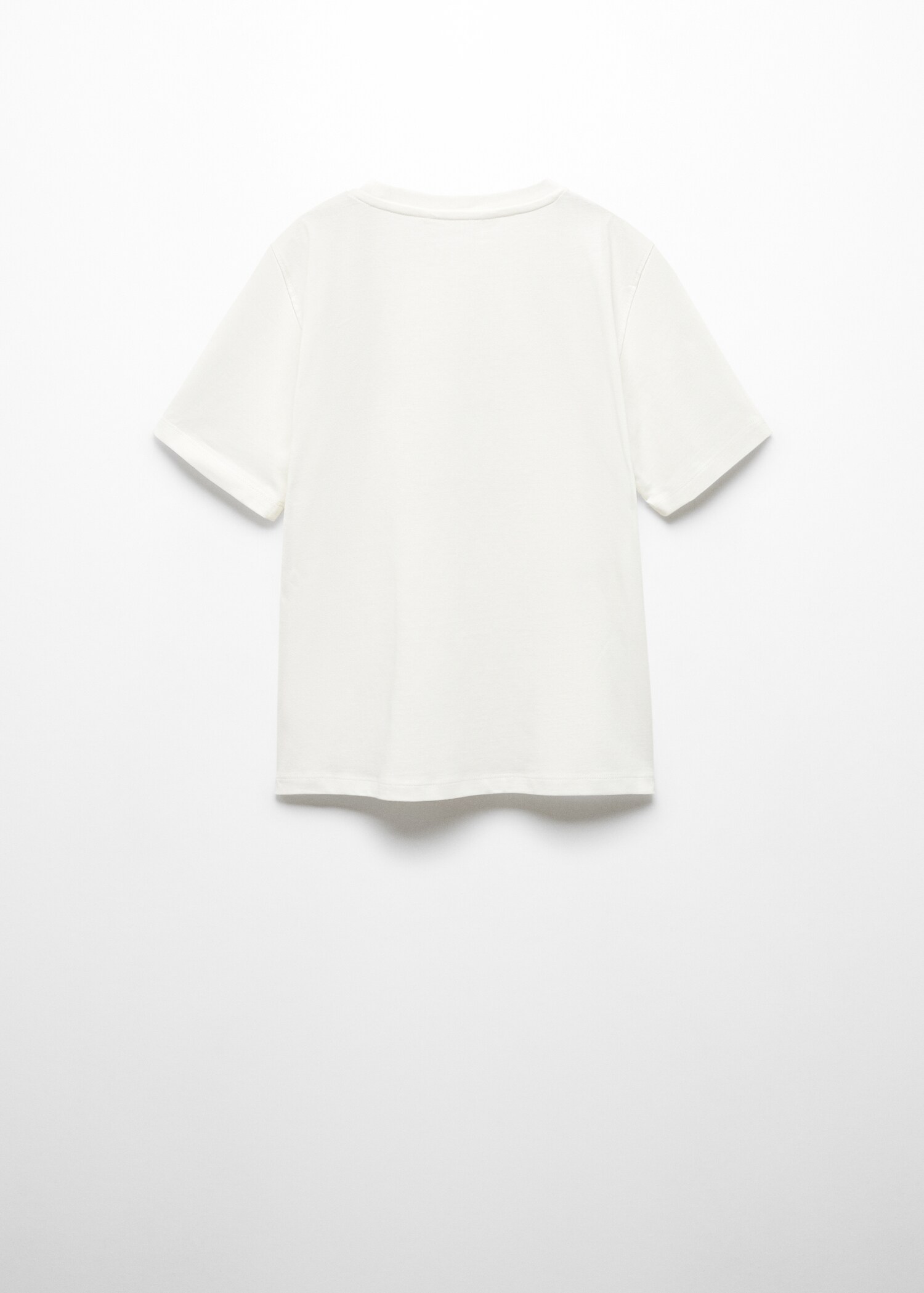 Printed message T-shirt - Reverse of the article