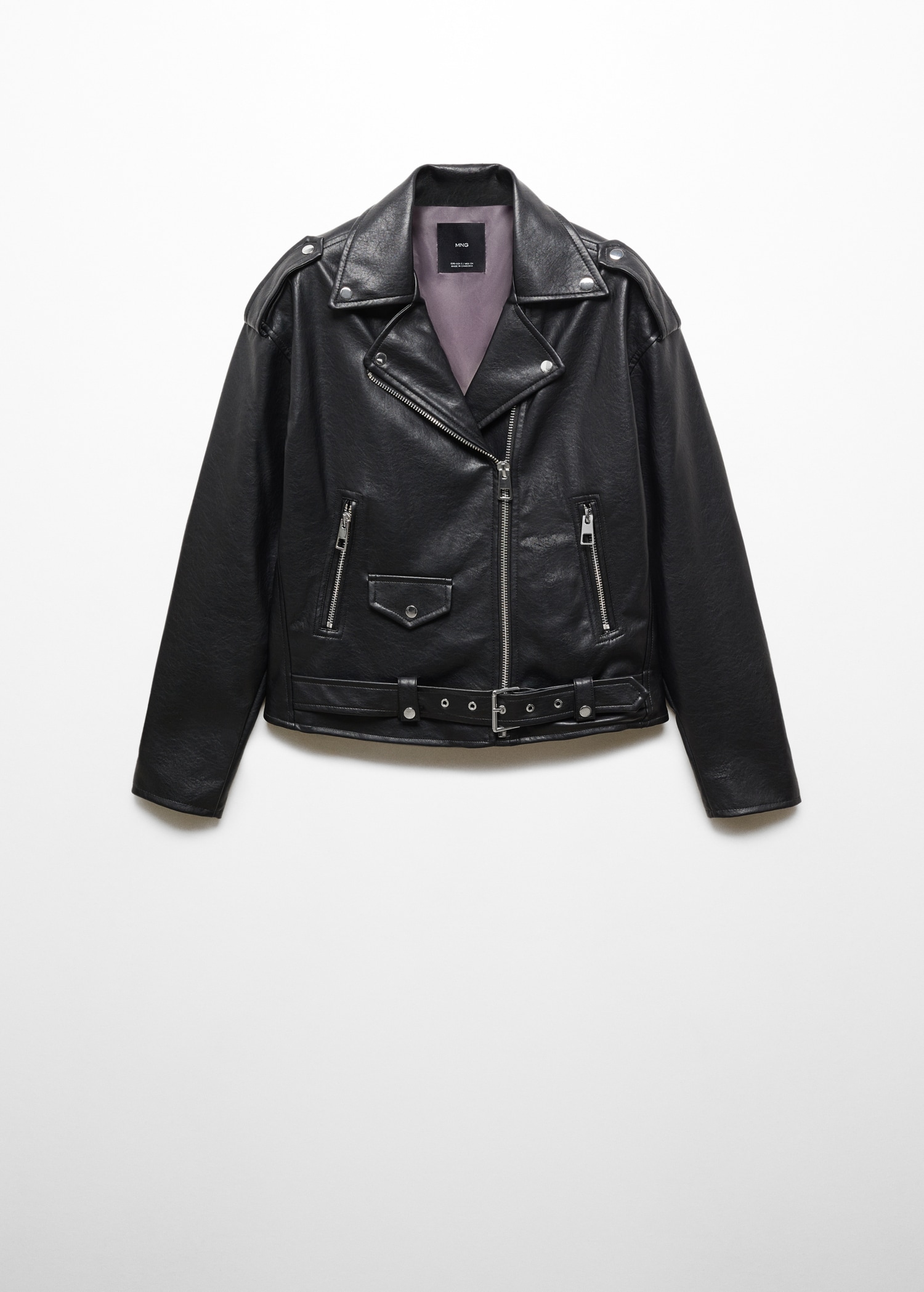 Biker Jacket Biker Piel Mujer Zara Chaqueta Biker Efecto Piel