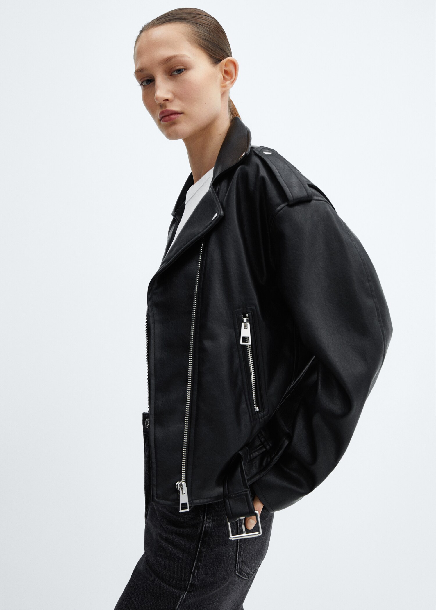 Chaqueta biker efecto piel - Detalle del artículo 2
