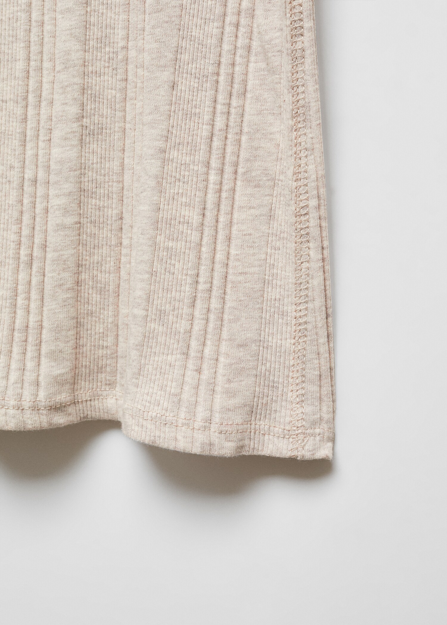 Ribbed t-shirt with perkins neck - Details of the article 8