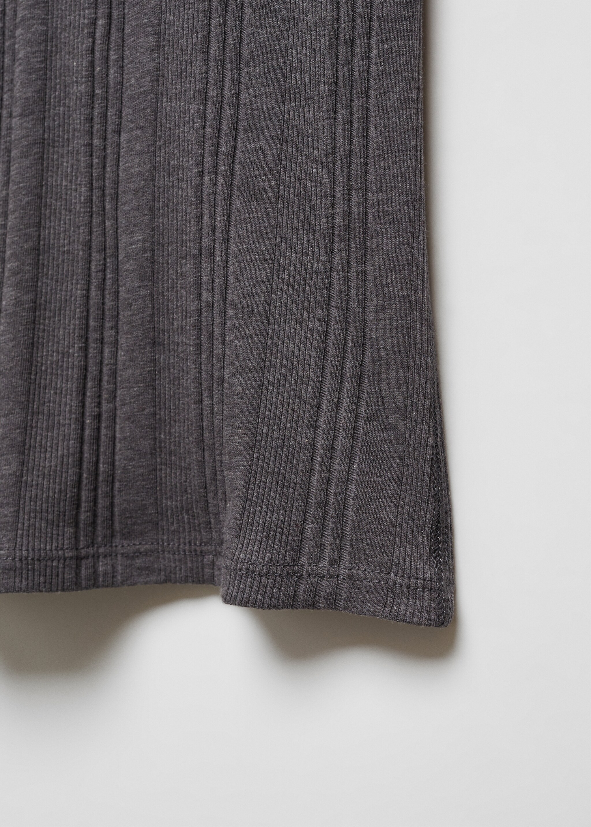 Ribbed t-shirt with perkins neck - Details of the article 8