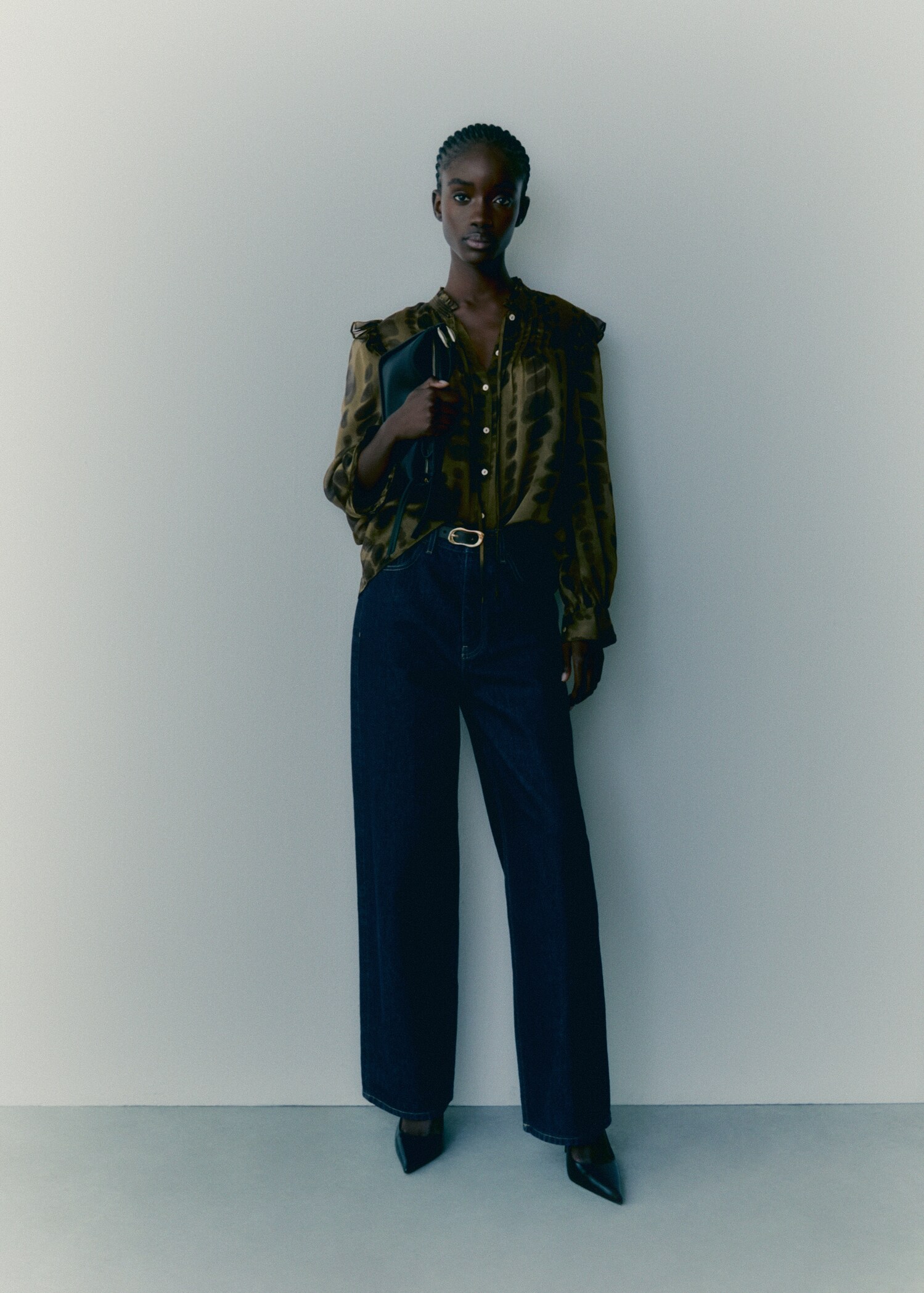 Satin print blouse - Details of the article 6