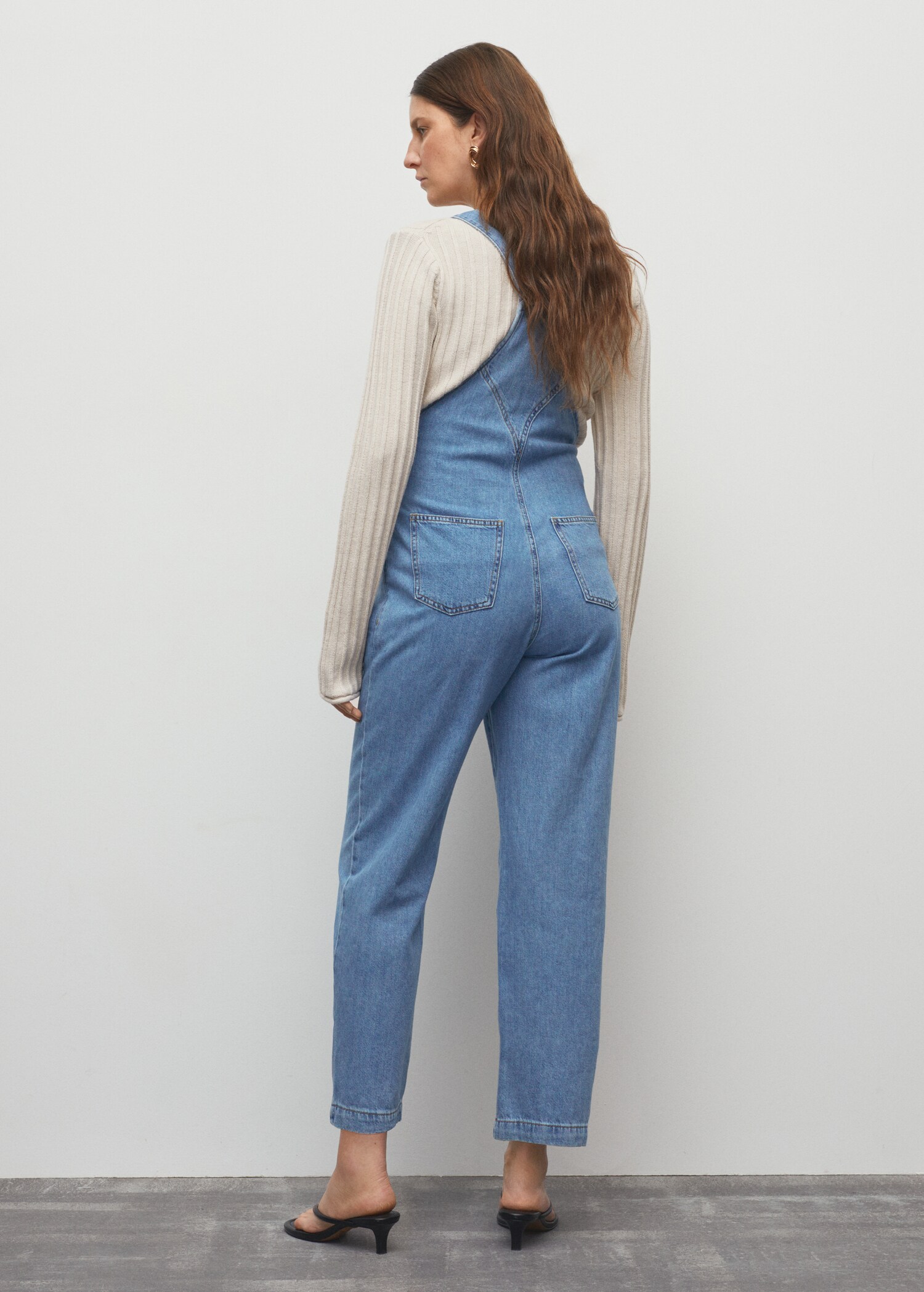 Salopette denim premaman - Retro dell'articolo