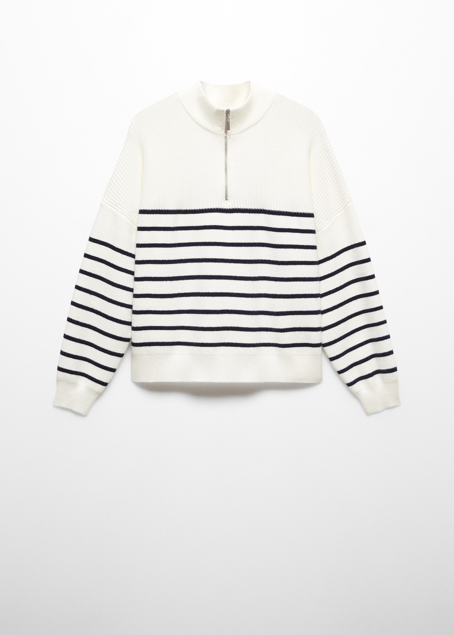 Striped sweater with zip - Article without model