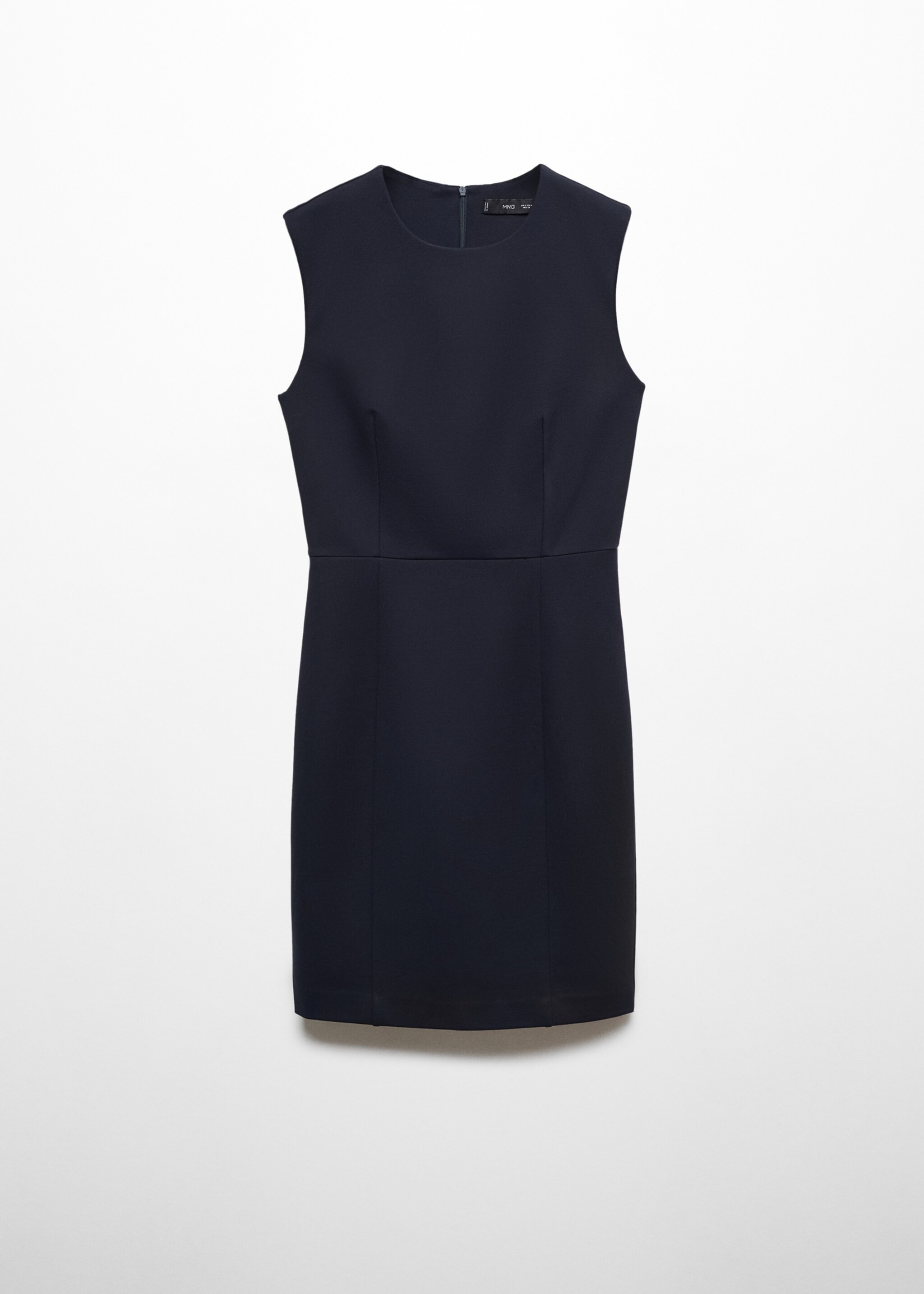 Roma-knit sleeveless dress - Article without model, Dark Navy. Ref: 67030485-00.