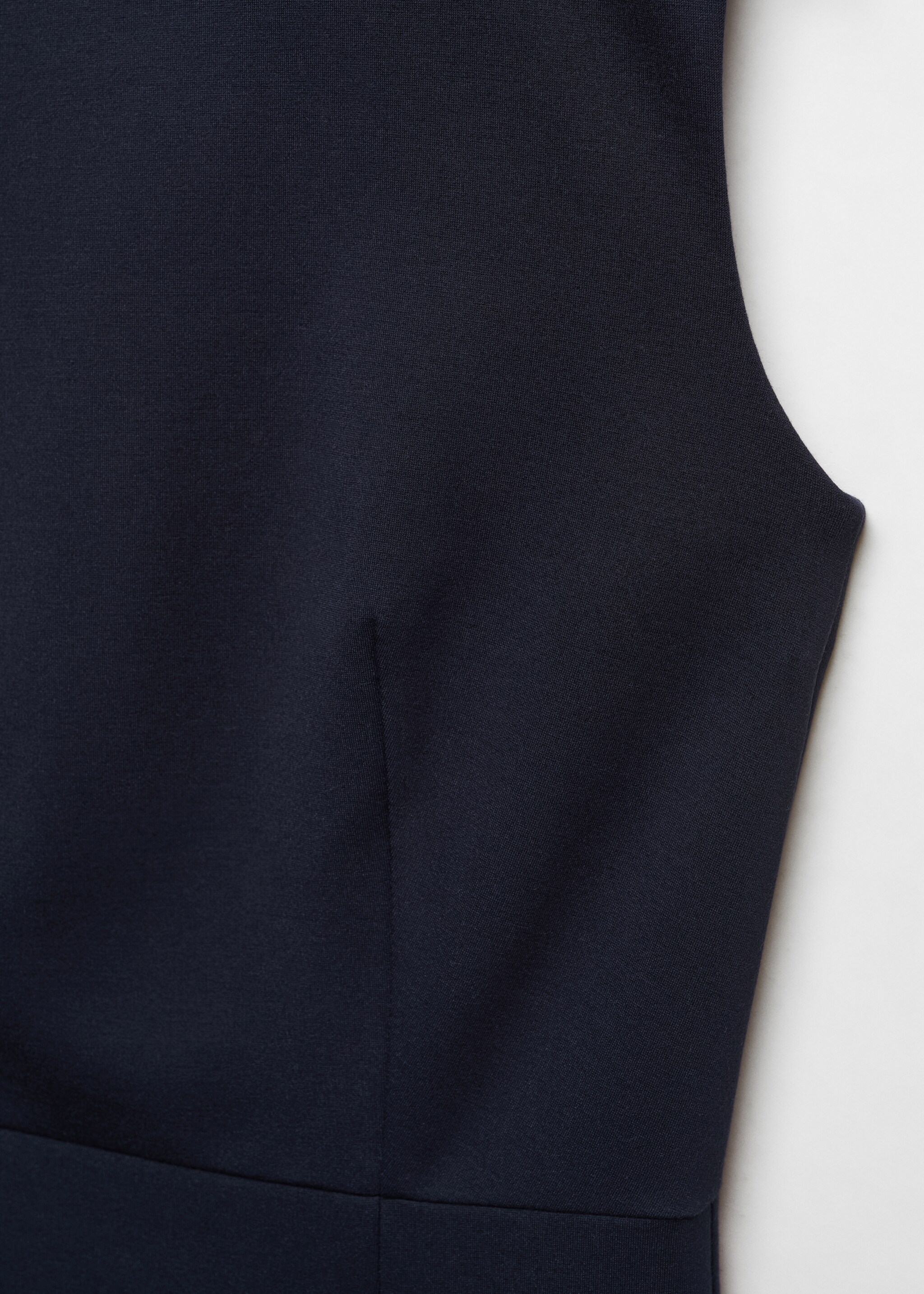 Roma-knit sleeveless dress - Details of the article 8, Dark Navy. Ref: 67030485-00.