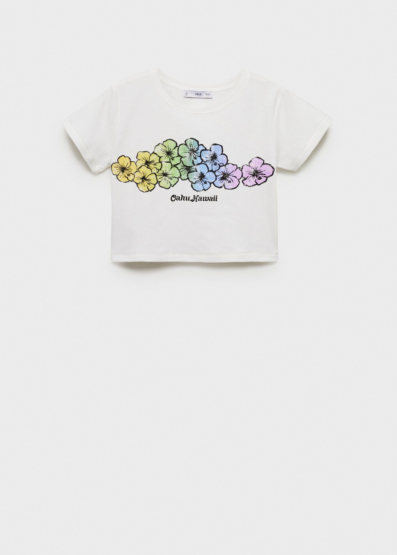Gemustertes Cropped-T-Shirt - Artikel ohne Model