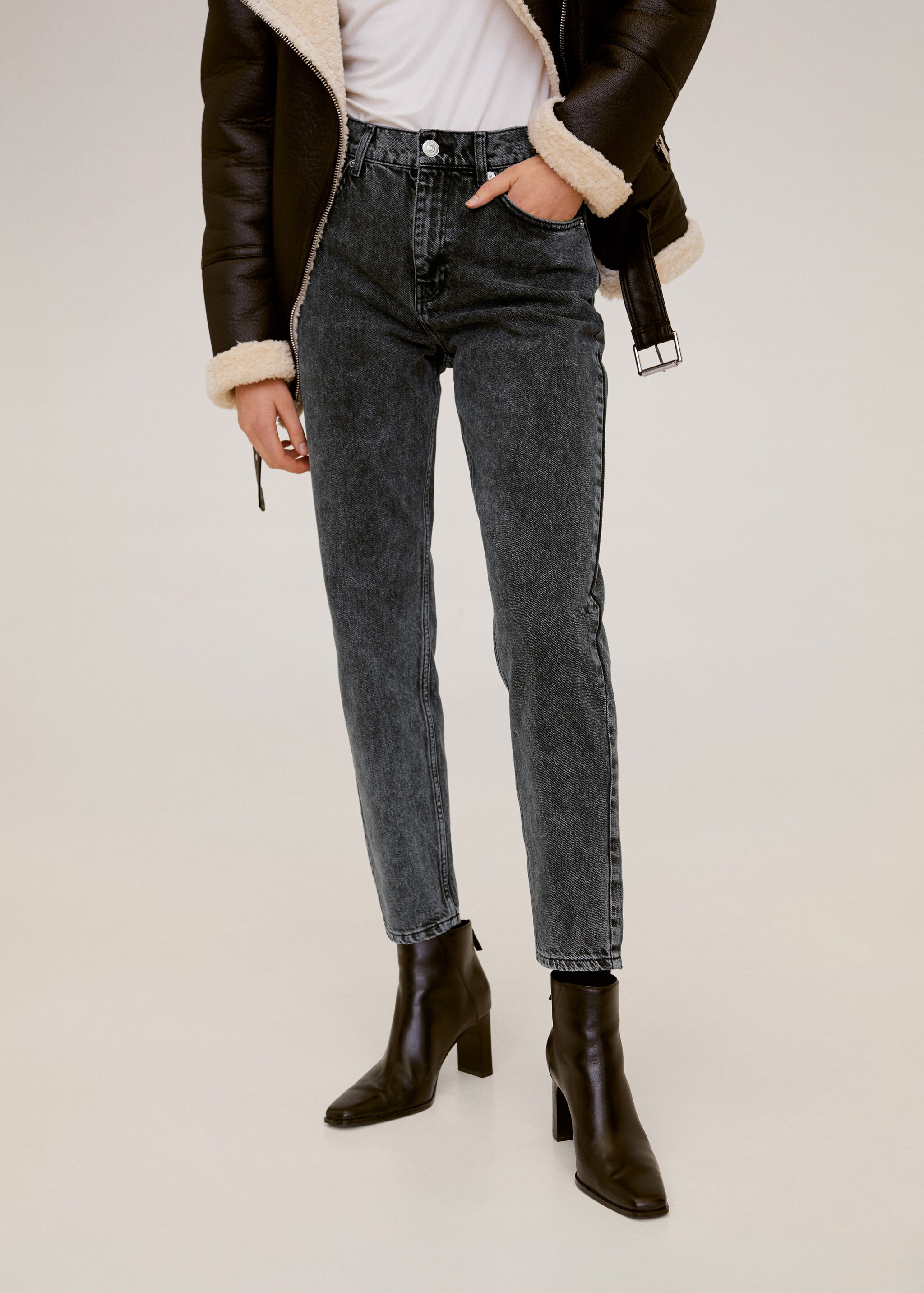 Mom-fit jeans - Medium plane
