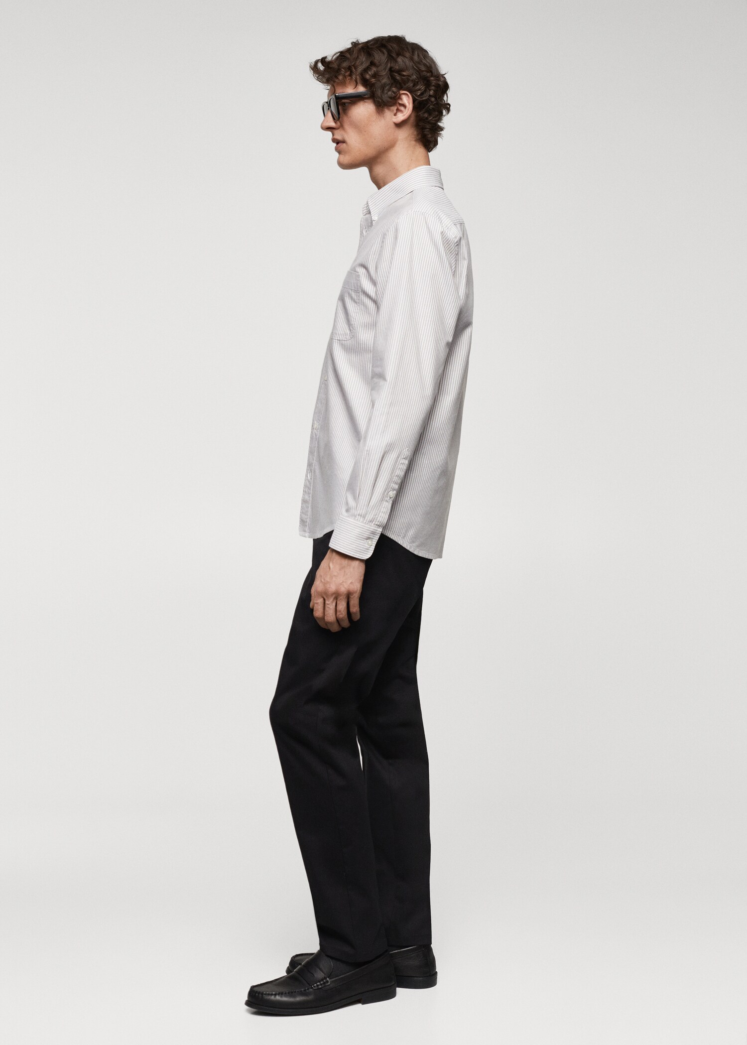 100% cotton kodak striped shirt - Details of the article 2