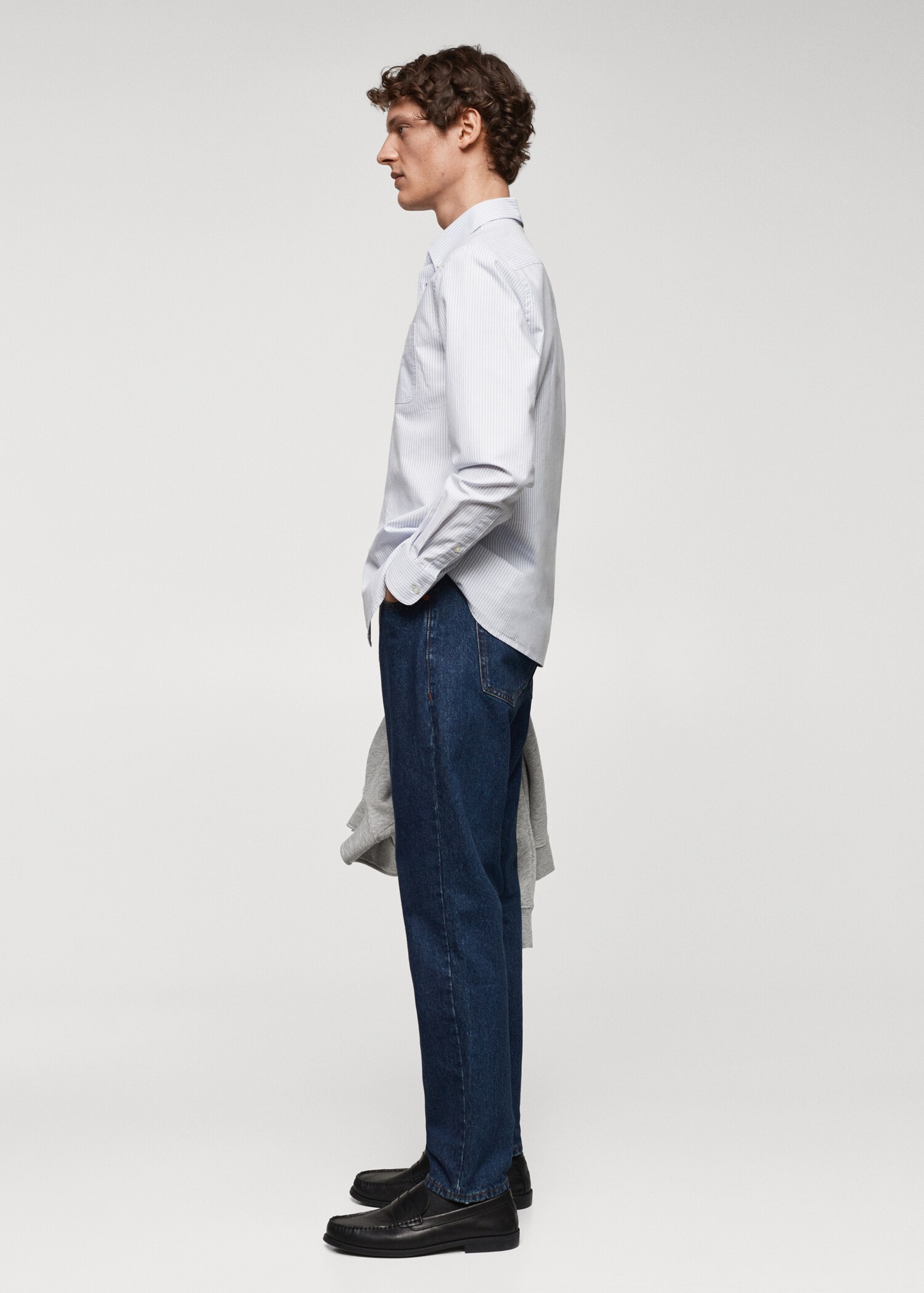 100% cotton kodak striped shirt - Details of the article 2