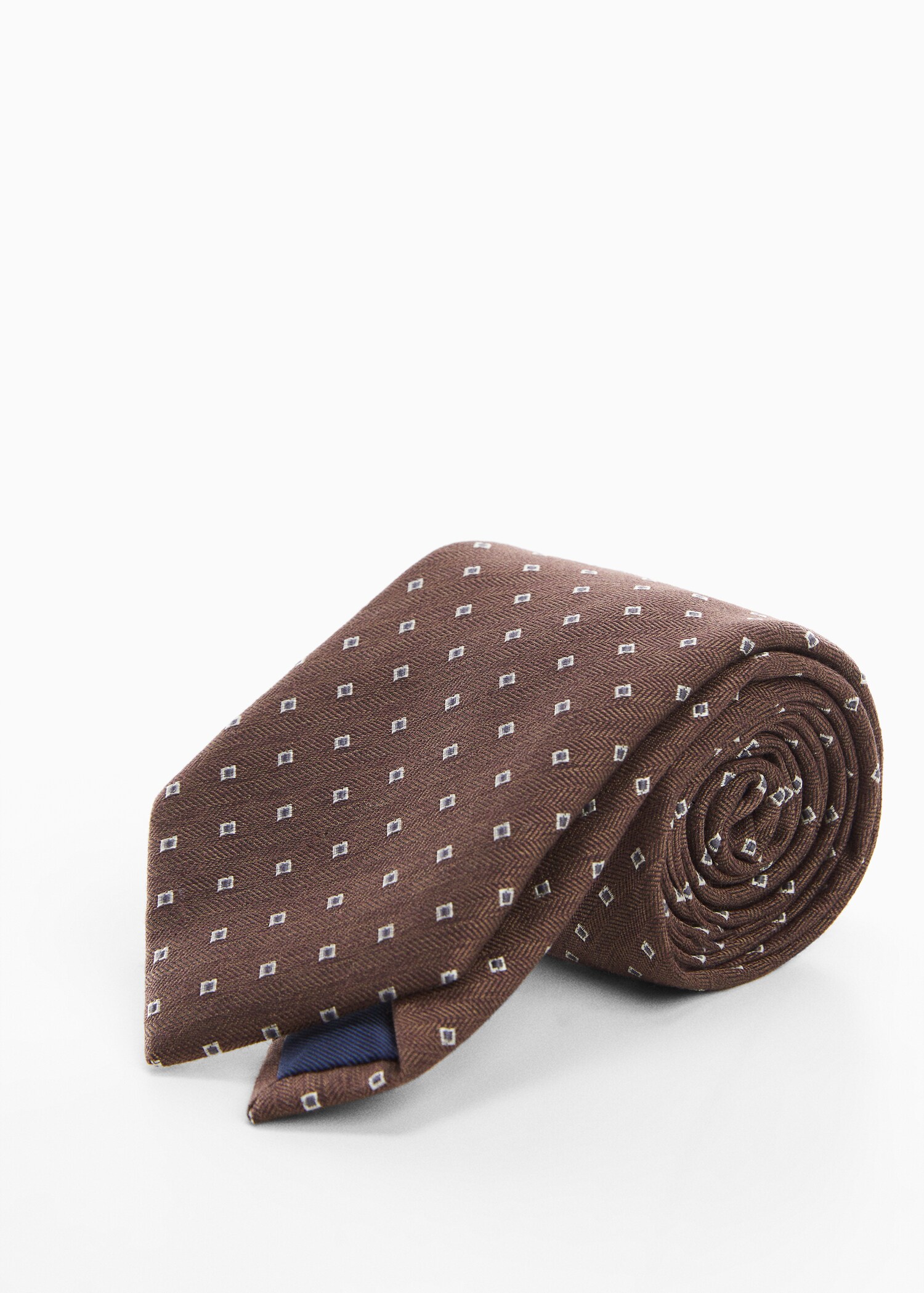 Corbata estampat geomètric - Pla mig