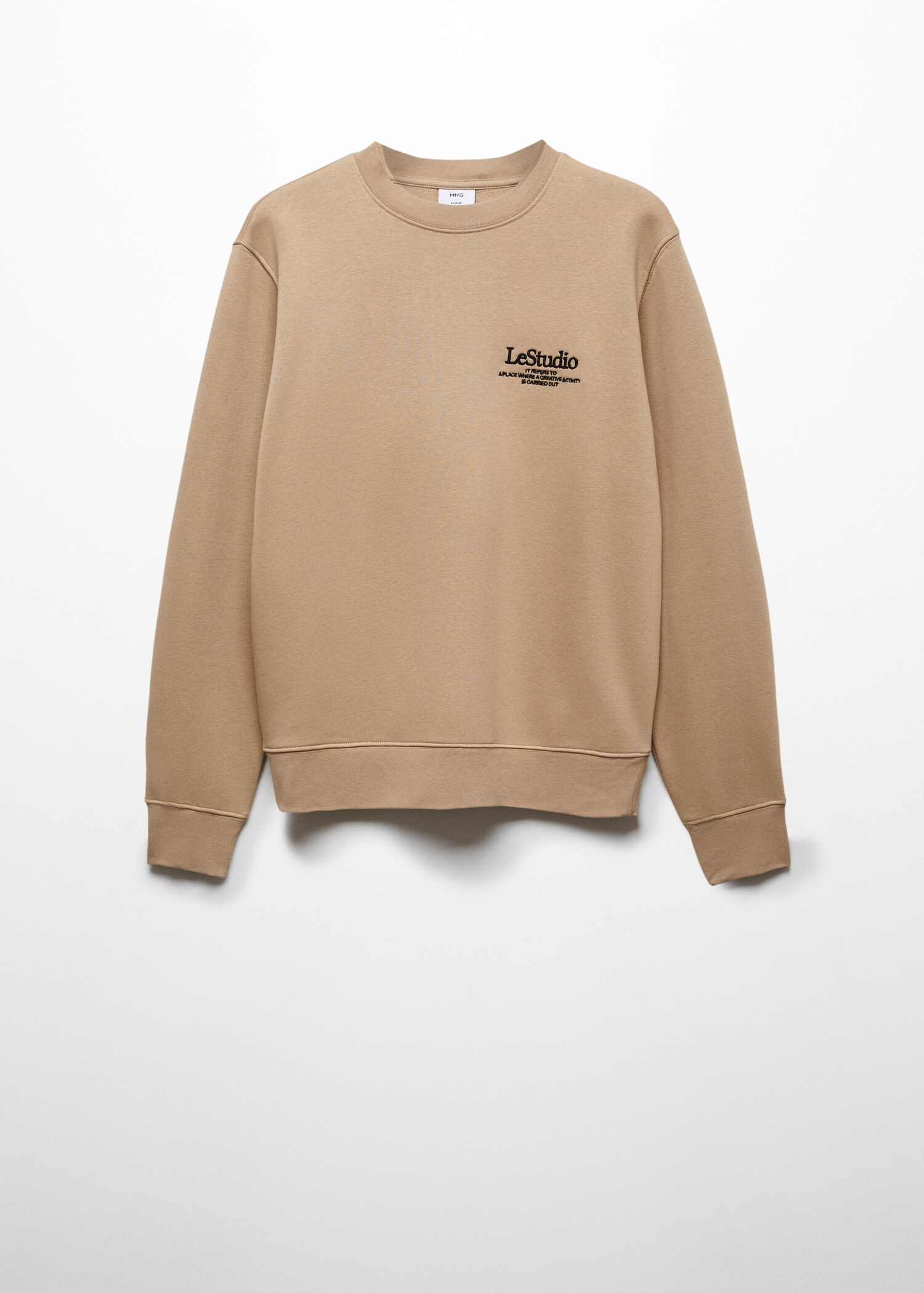 Sweat-shirt coton détails brodés - Article sans modèle