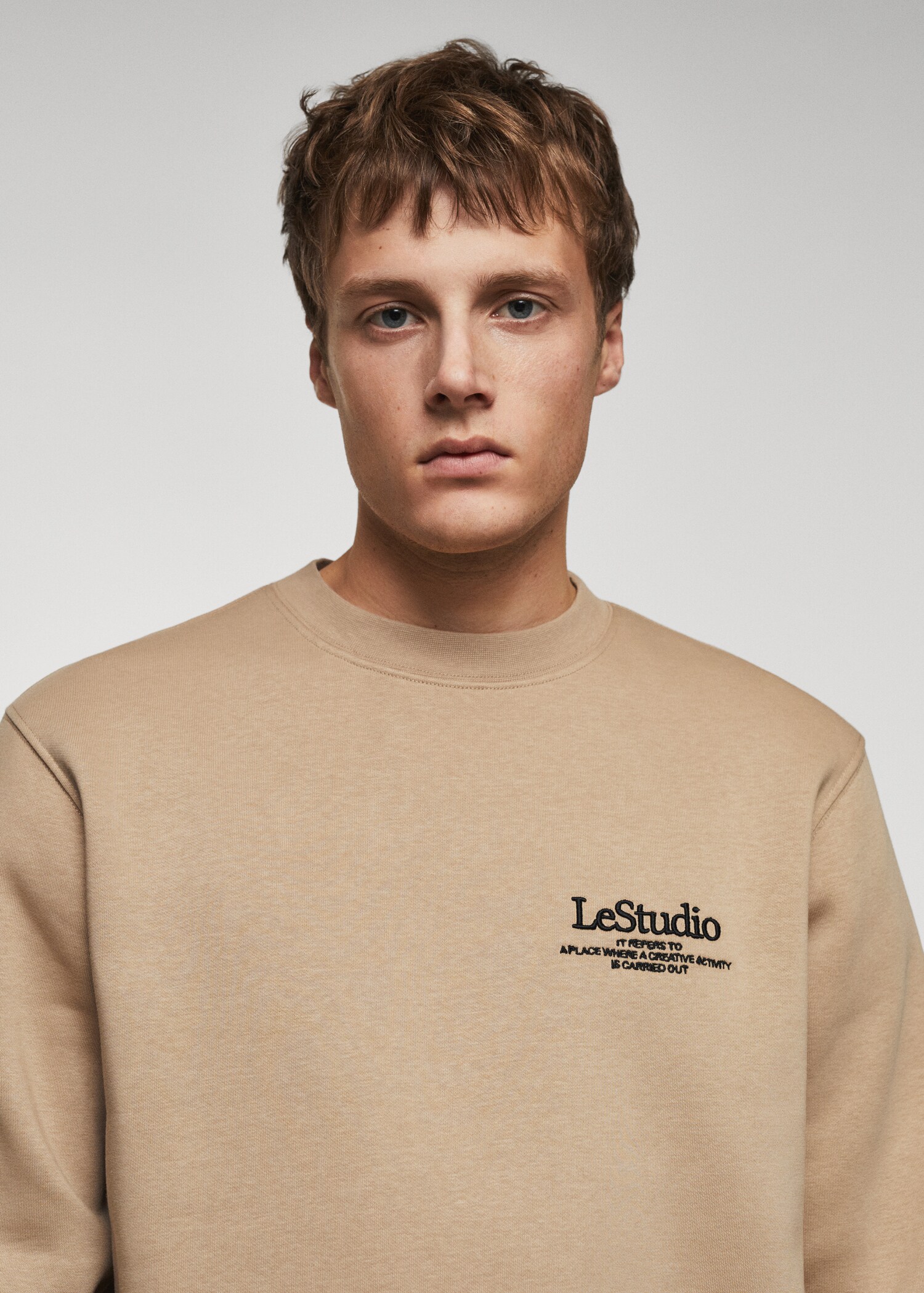 Sweat-shirt coton détails brodés - Détail de l'article 1
