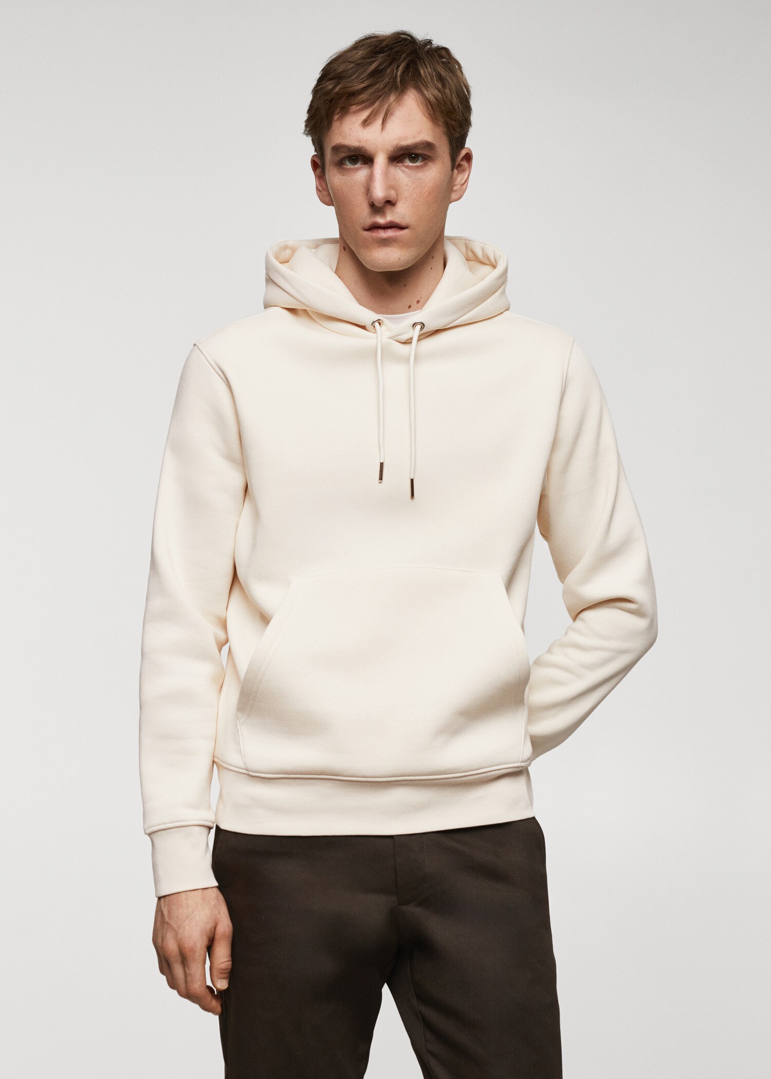 Kangaroo hooded cotton sweatshirt - Medium plane