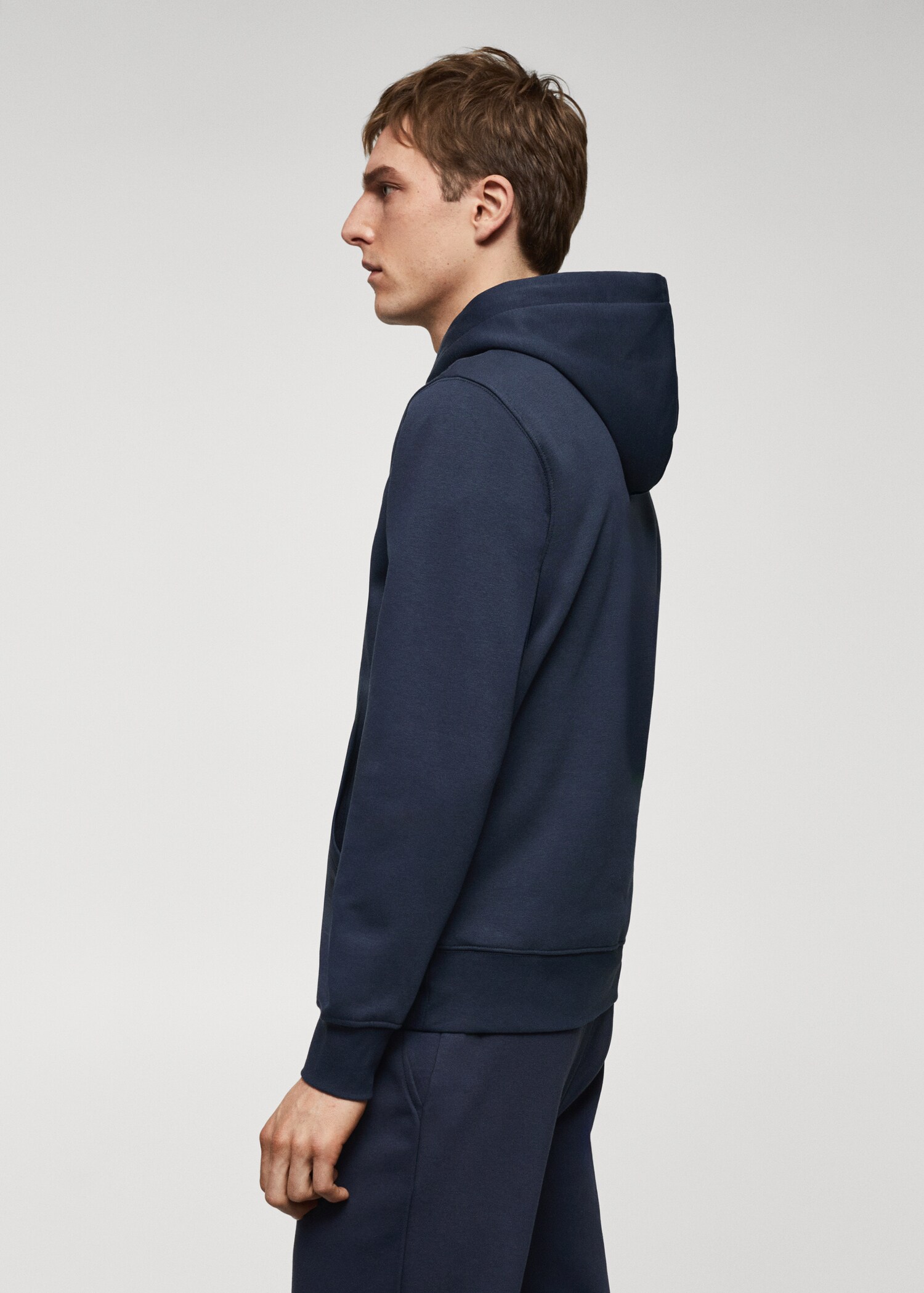 Känguru-Sweatshirt aus Baumwoll mit Kapuze - Detail des Artikels 2