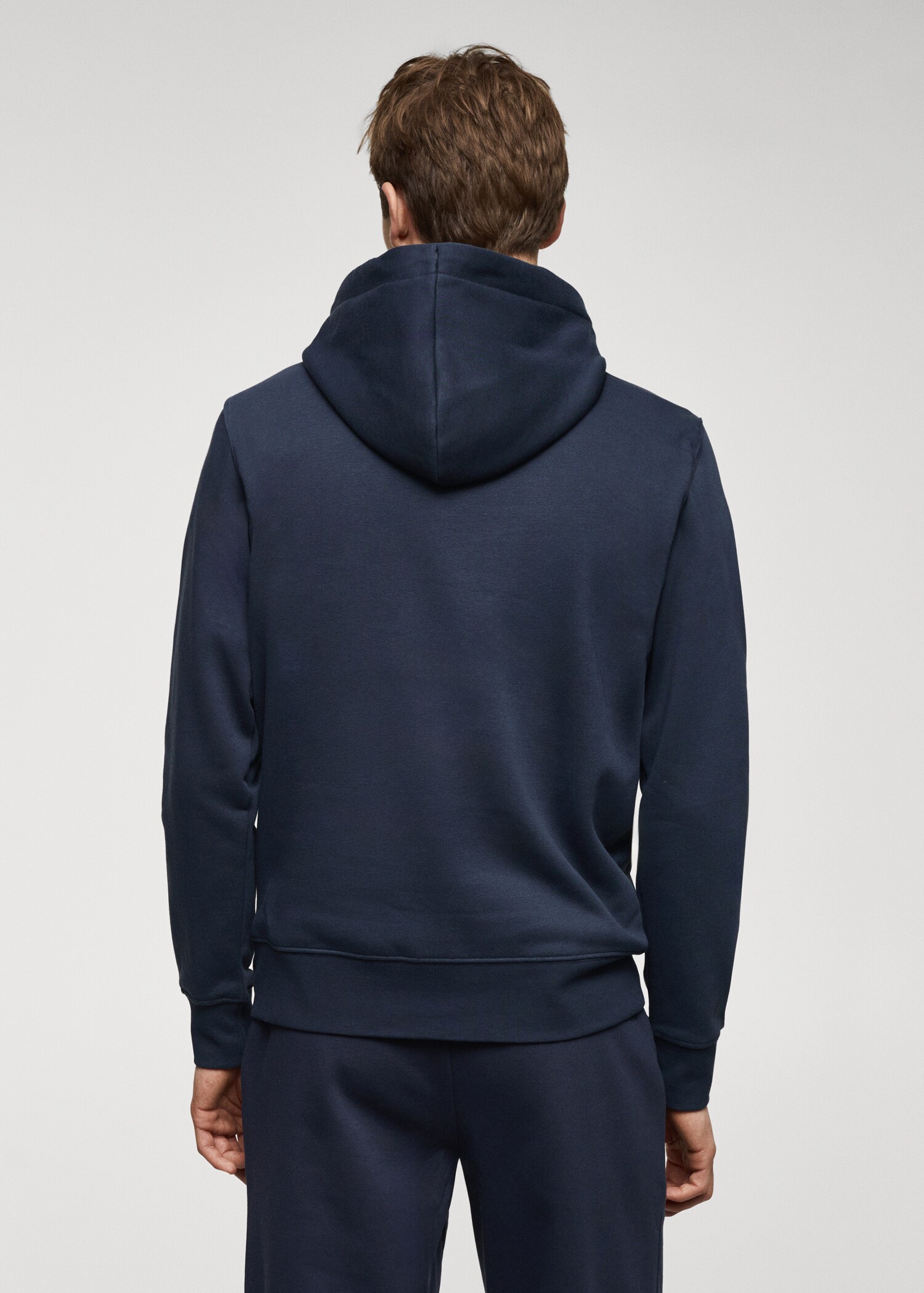 Känguru-Sweatshirt aus Baumwoll mit Kapuze - Rückseite des Artikels