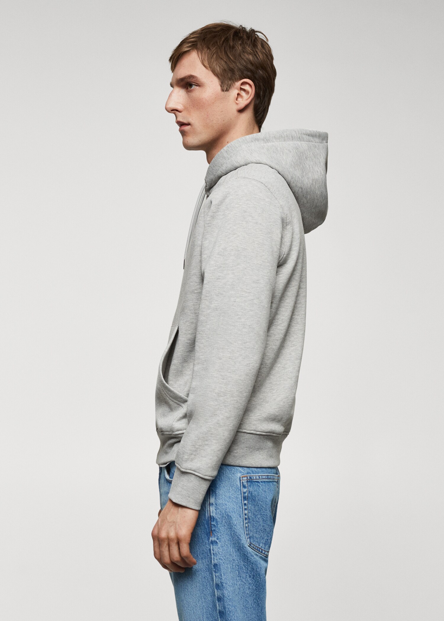 Känguru-Sweatshirt aus Baumwoll mit Kapuze - Detail des Artikels 2