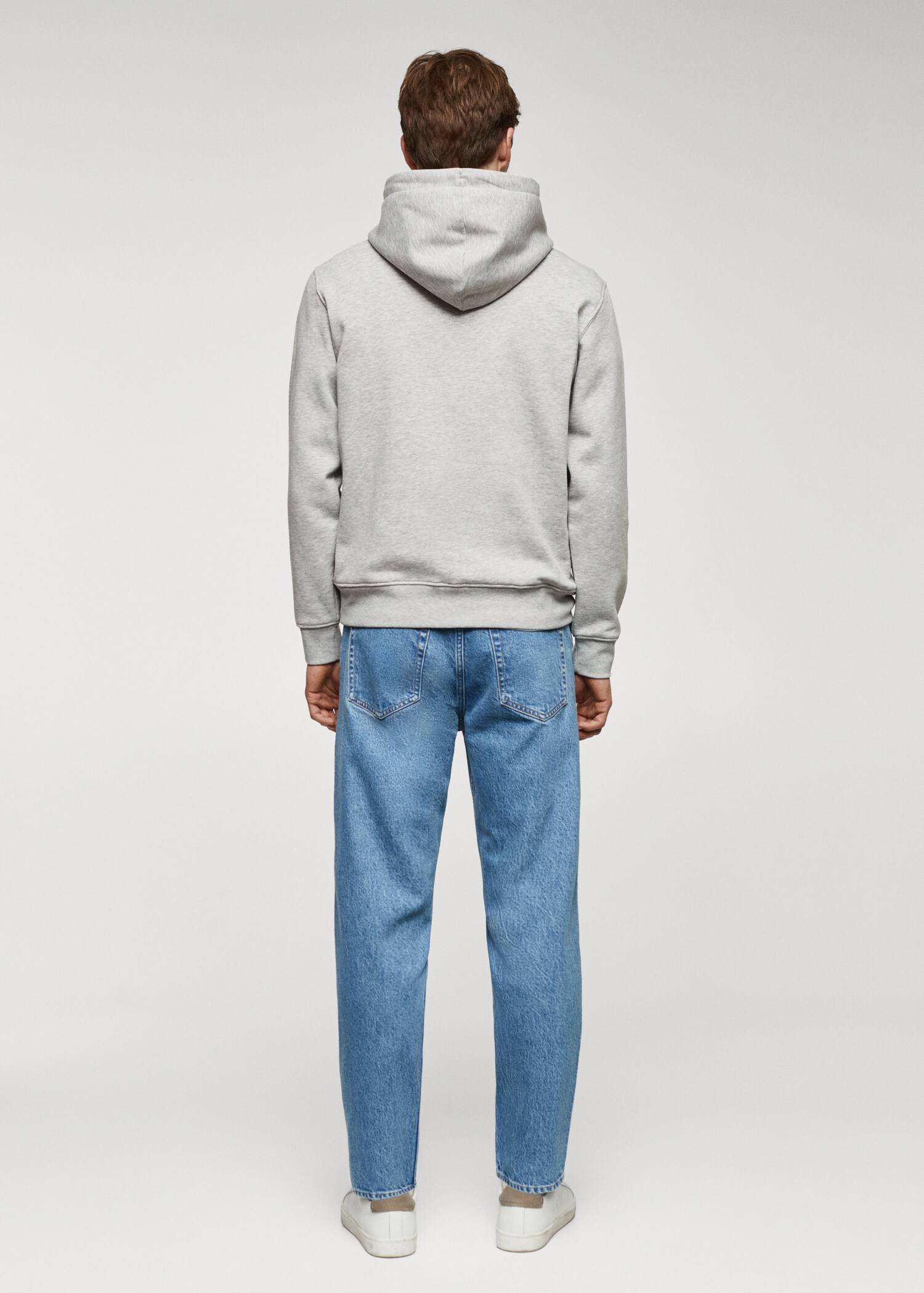 Känguru-Sweatshirt aus Baumwoll mit Kapuze - Rückseite des Artikels